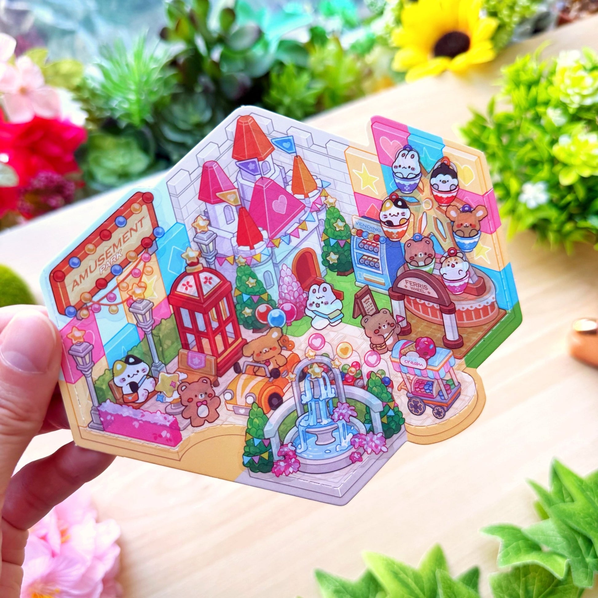 Isometric Scene Sticker - Amusement Park (North Side) - SumLilThings