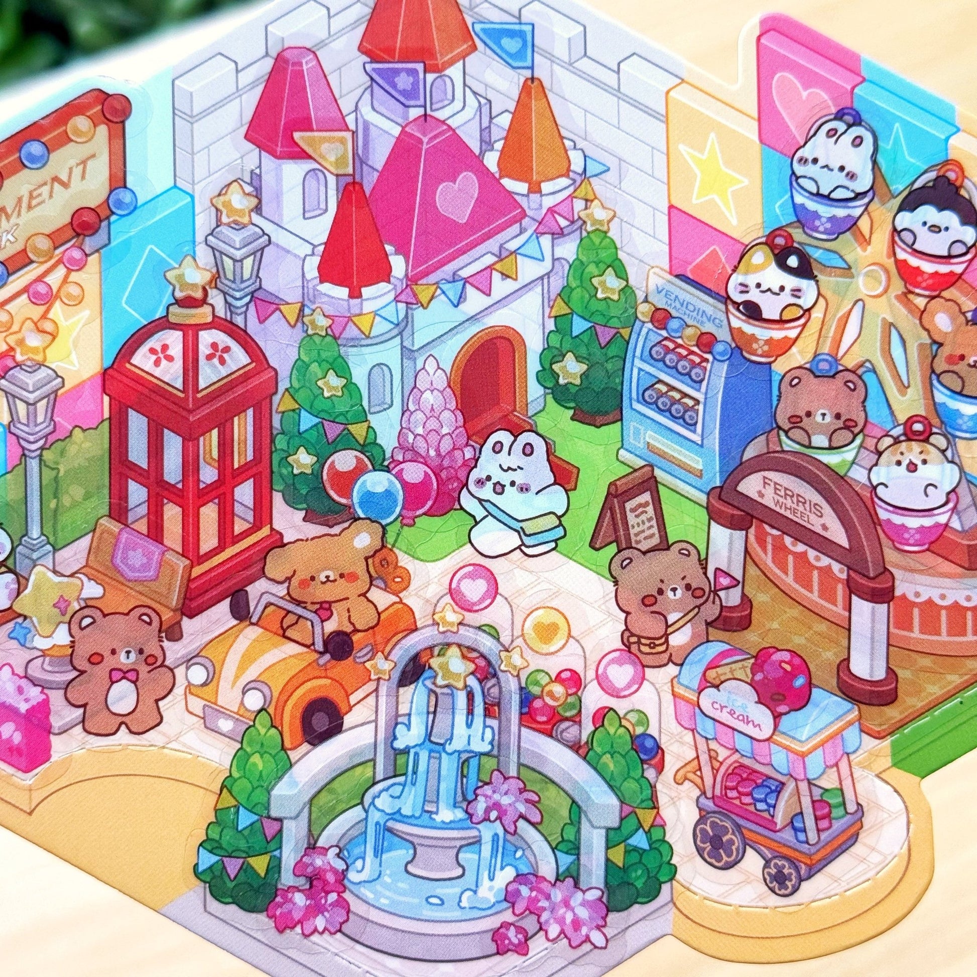 Isometric Scene Sticker - Amusement Park (North Side) - SumLilThings