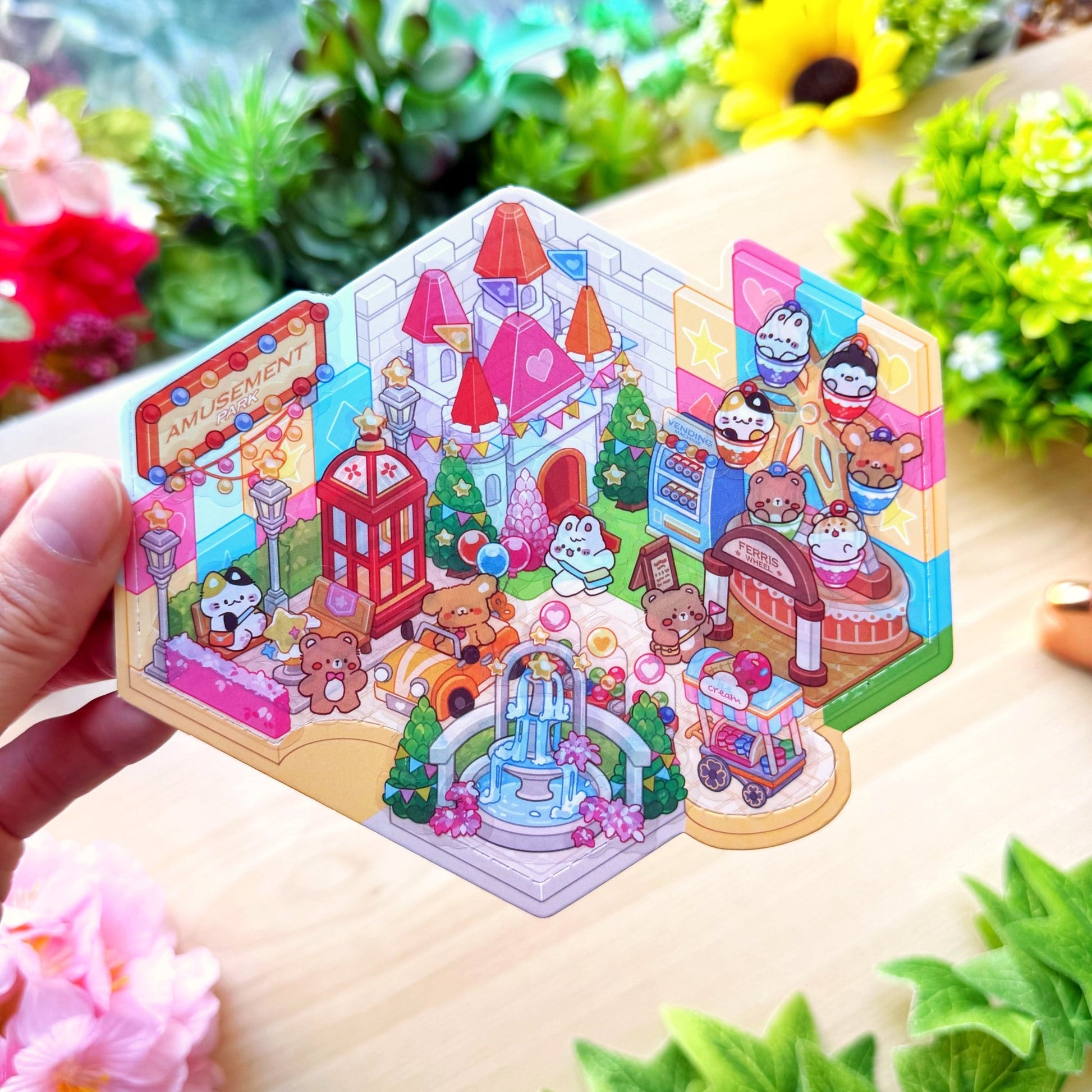 Isometric Scene Sticker - Amusement Park (North Side) - SumLilThings