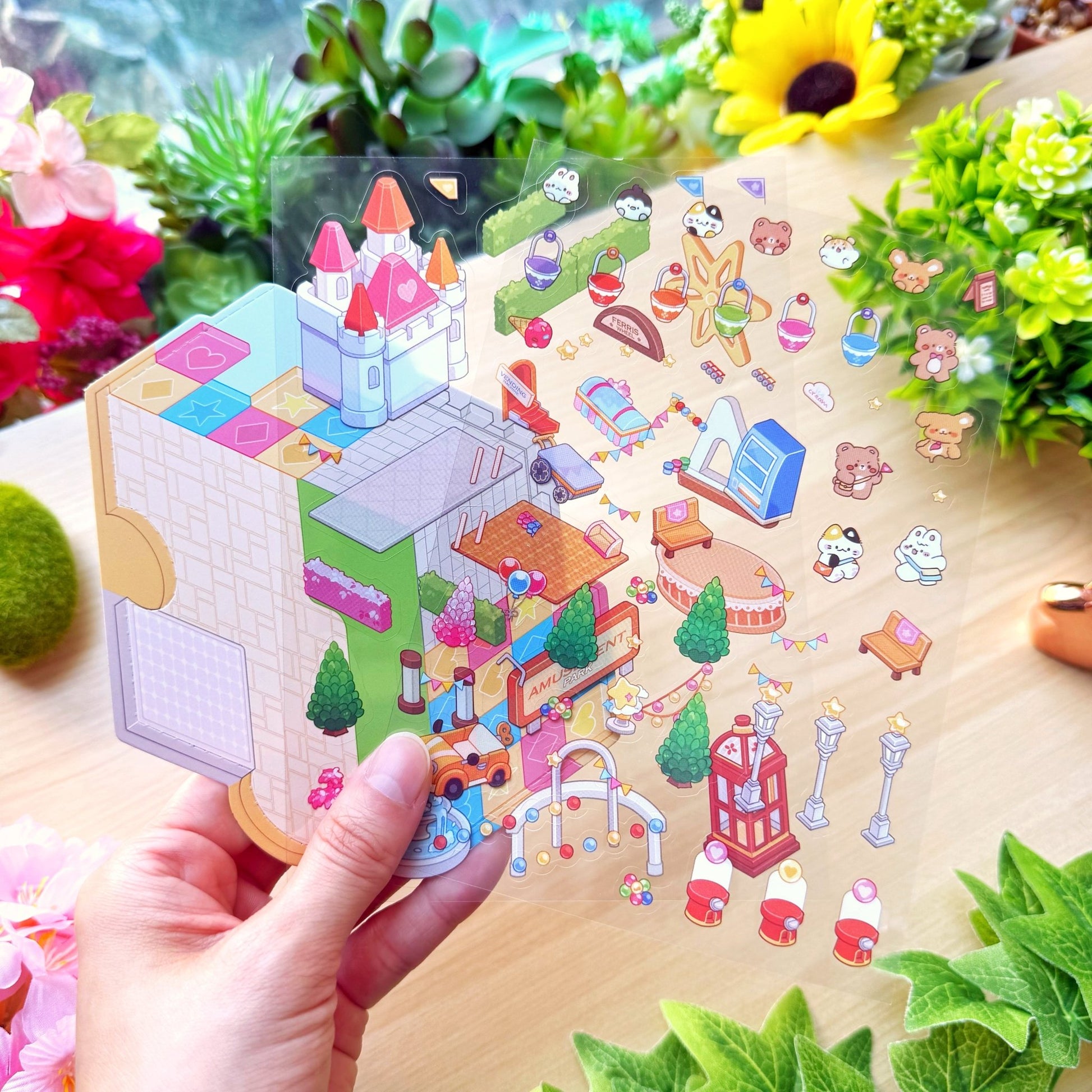 Isometric Scene Sticker - Amusement Park (North Side) - SumLilThings