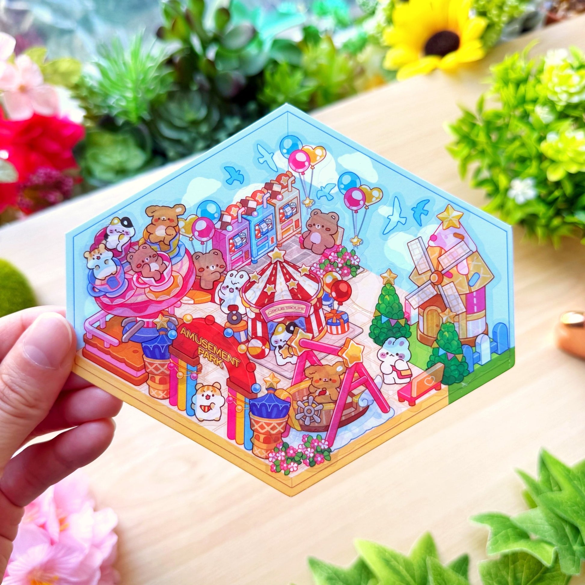 Isometric Scene Sticker - Amusement Park (South Side) - SumLilThings