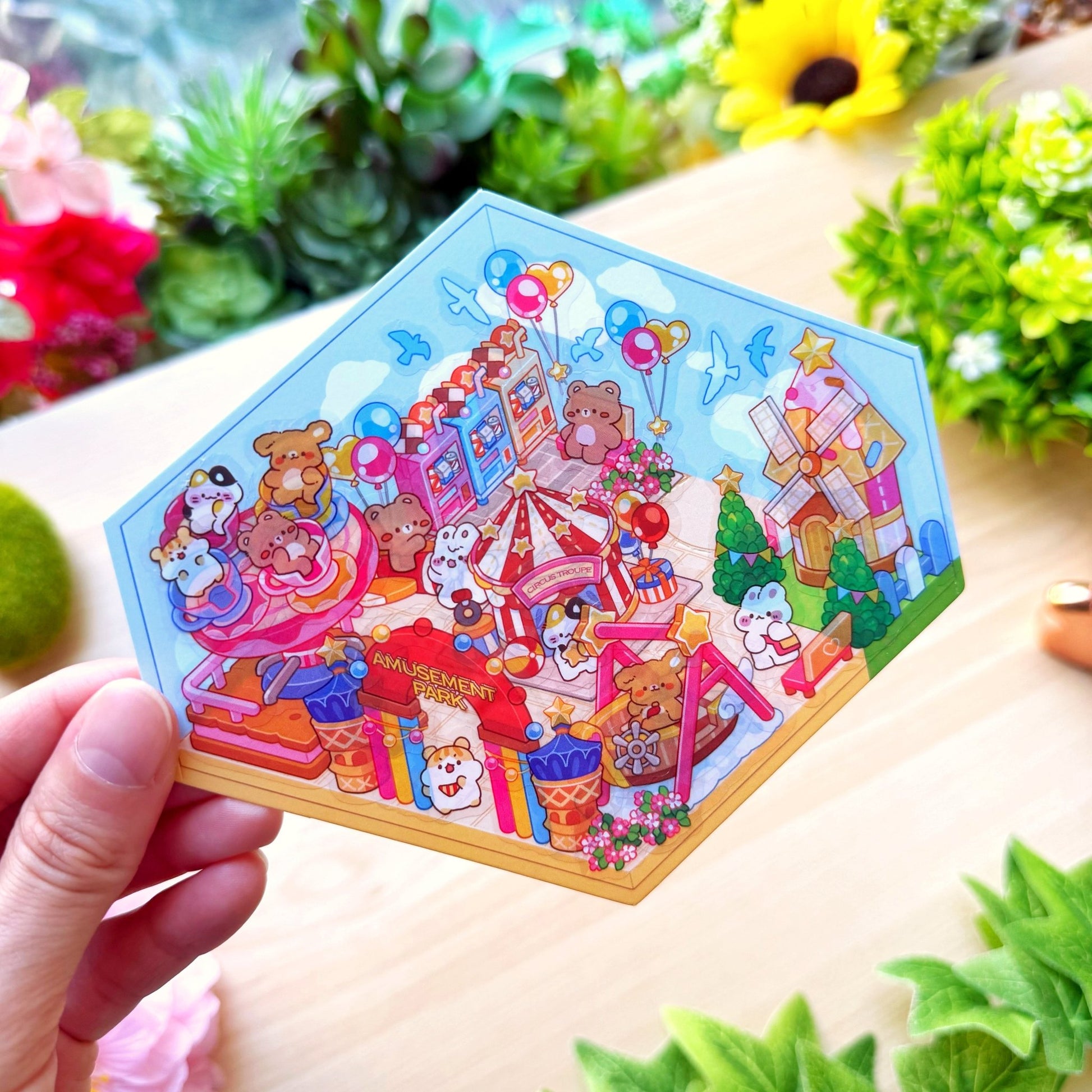 Isometric Scene Sticker - Amusement Park (South Side) - SumLilThings