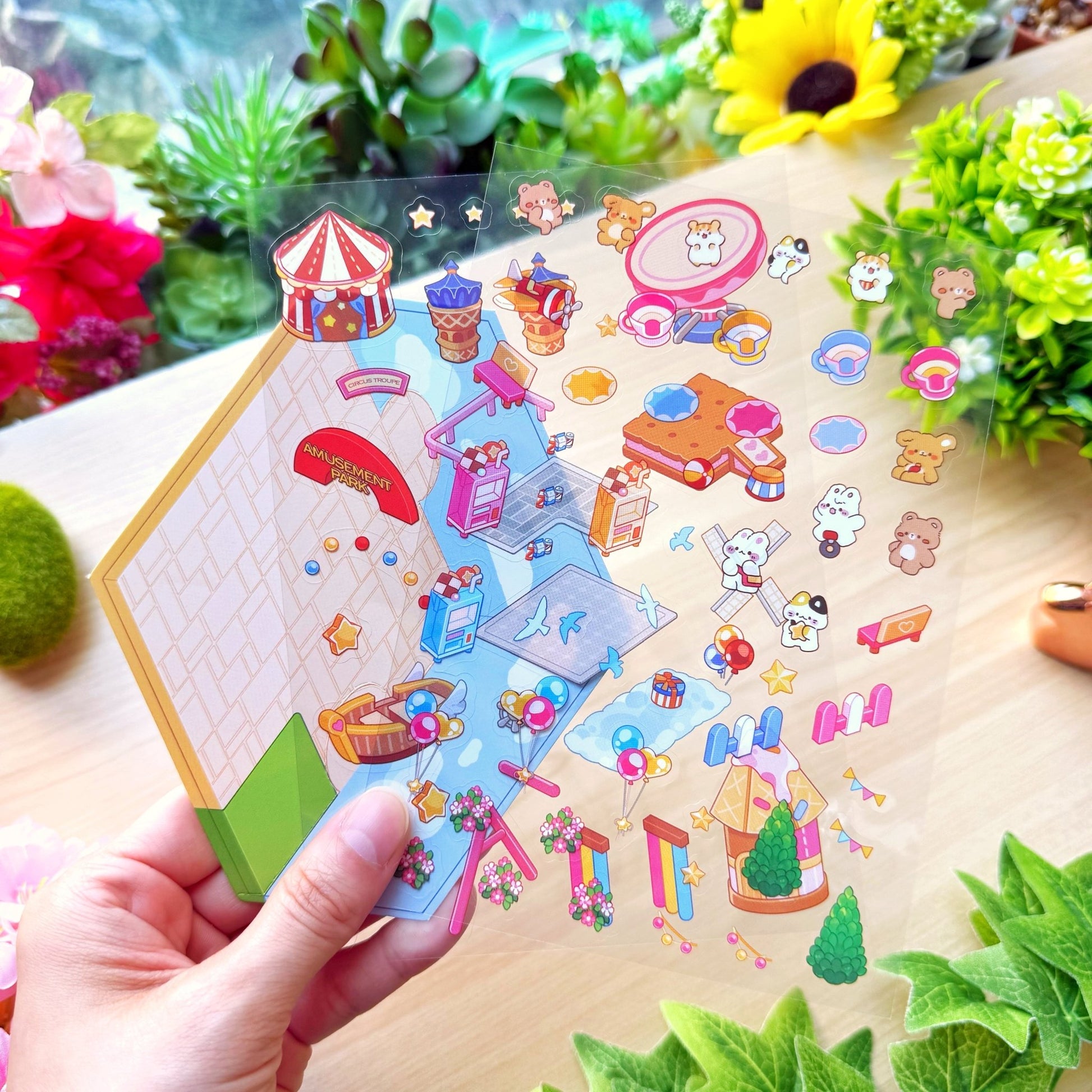 Isometric Scene Sticker - Amusement Park (South Side) - SumLilThings