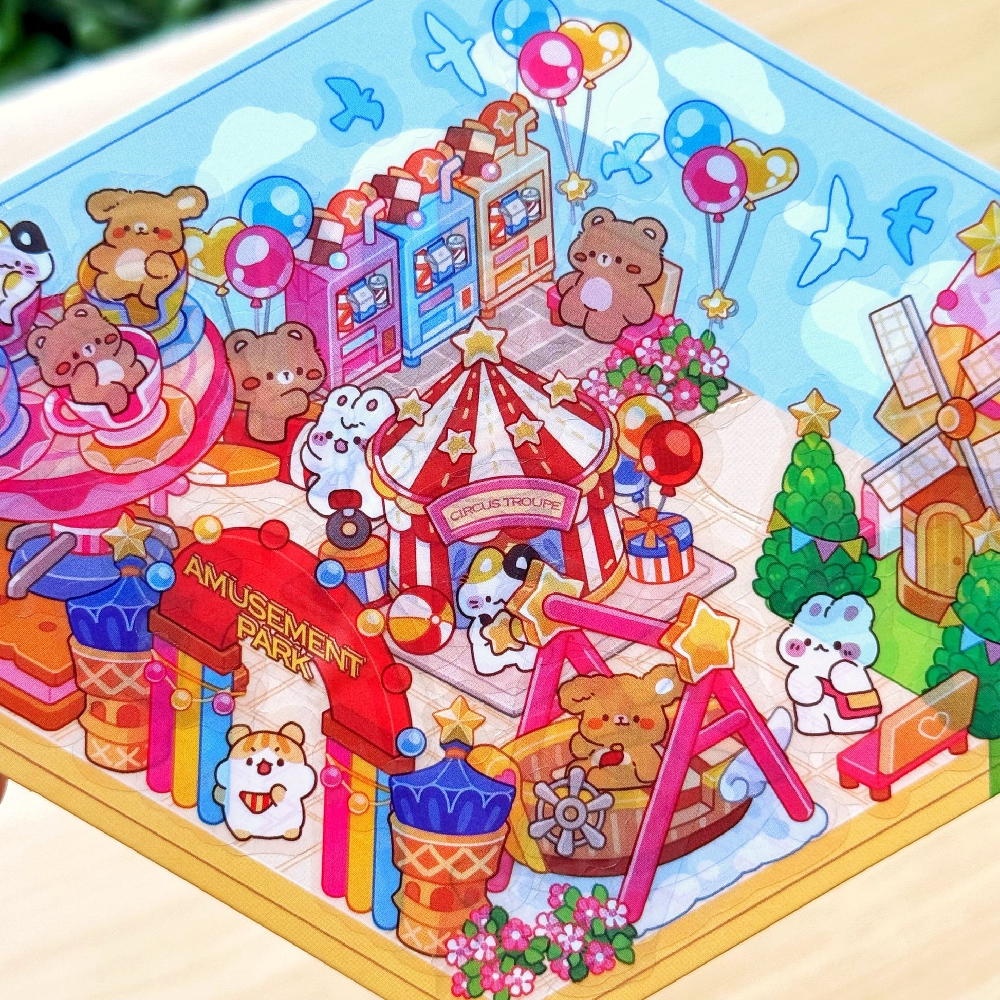 Isometric Scene Sticker - Amusement Park (South Side) - SumLilThings