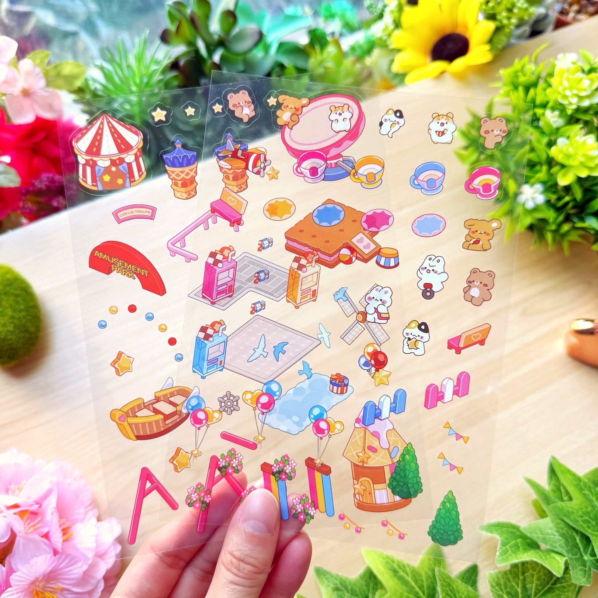 Isometric Scene Sticker - Amusement Park (South Side) - SumLilThings