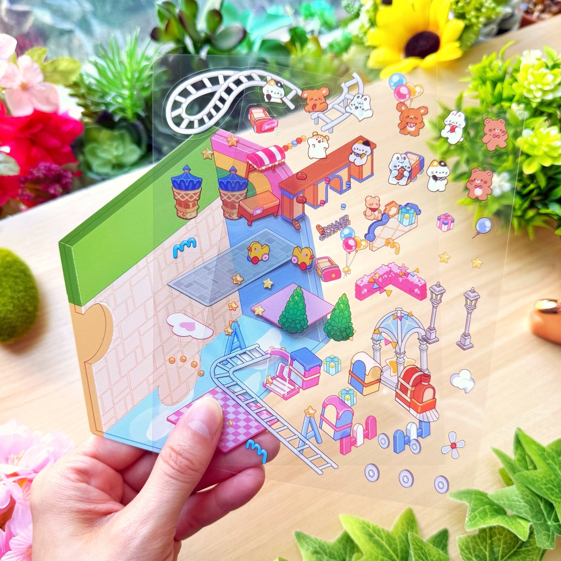 Isometric Scene Sticker - Amusement Park (West Side) - SumLilThings