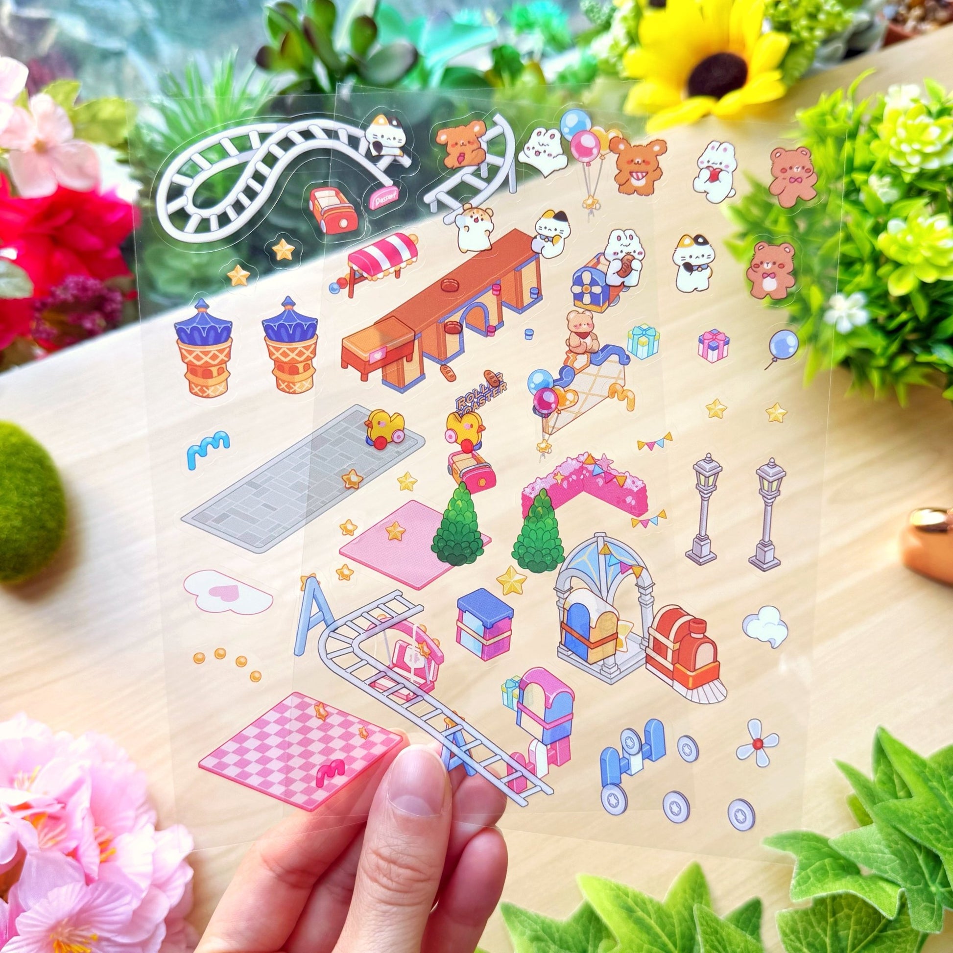 Isometric Scene Sticker - Amusement Park (West Side) - SumLilThings