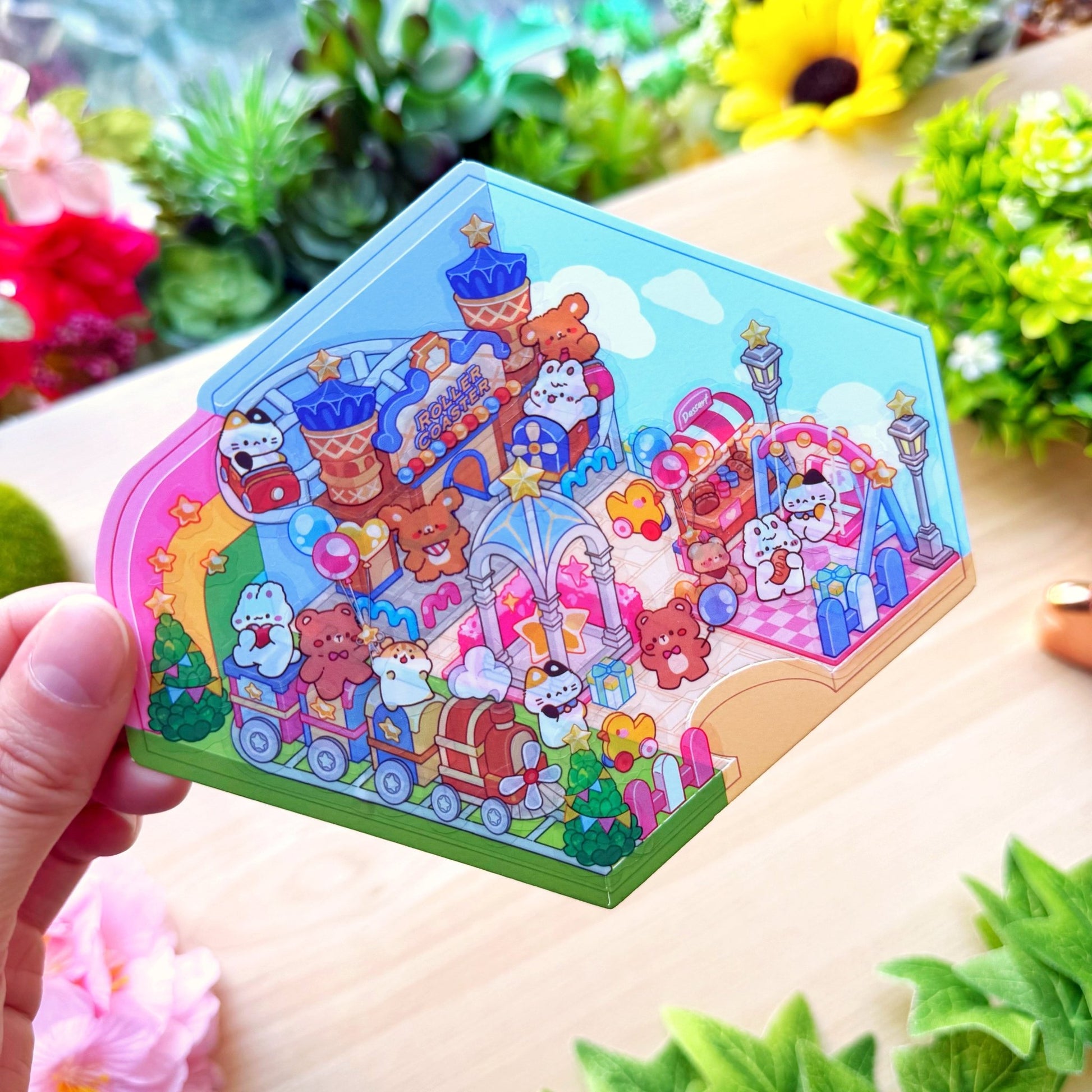 Isometric Scene Sticker - Amusement Park (West Side) - SumLilThings
