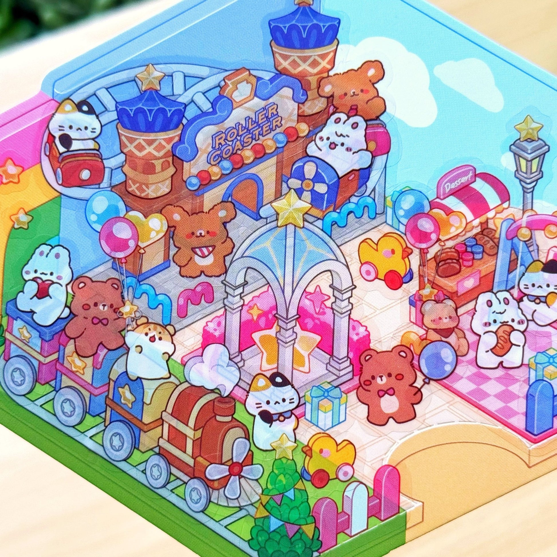 Isometric Scene Sticker - Amusement Park (West Side) - SumLilThings