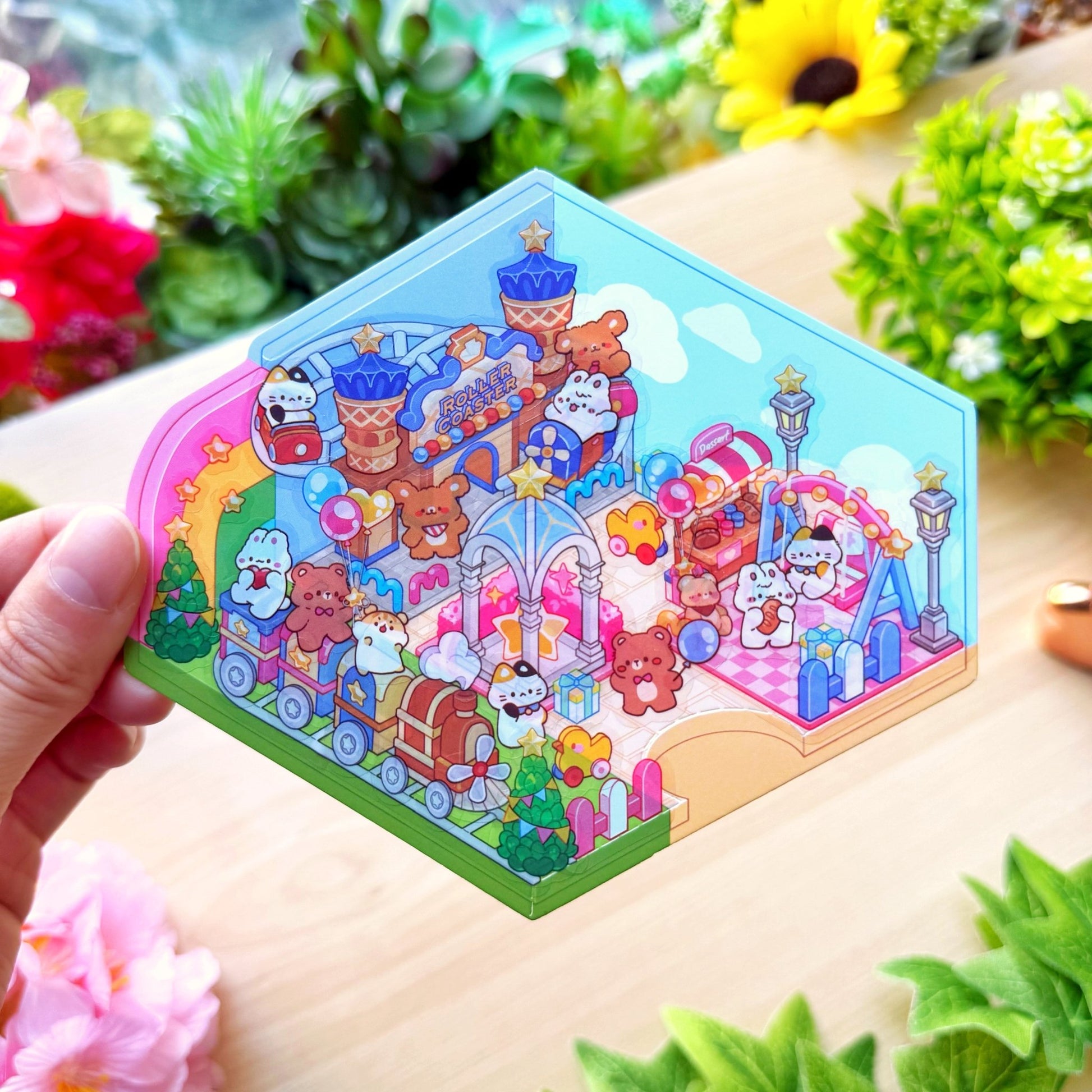 Isometric Scene Sticker - Amusement Park (West Side) - SumLilThings