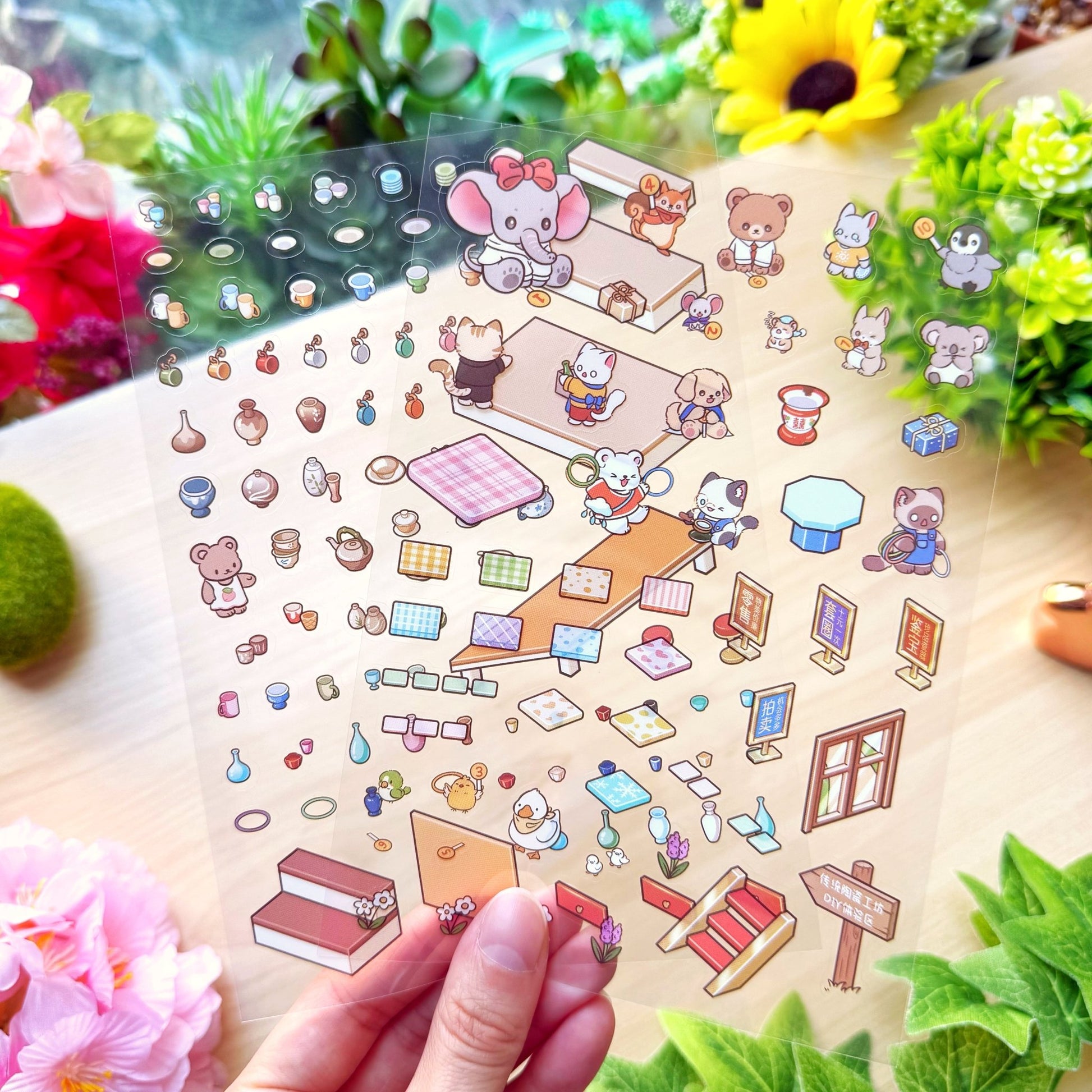 Isometric Scene Sticker - Ceramics Cottage (Series 8) - SumLilThings