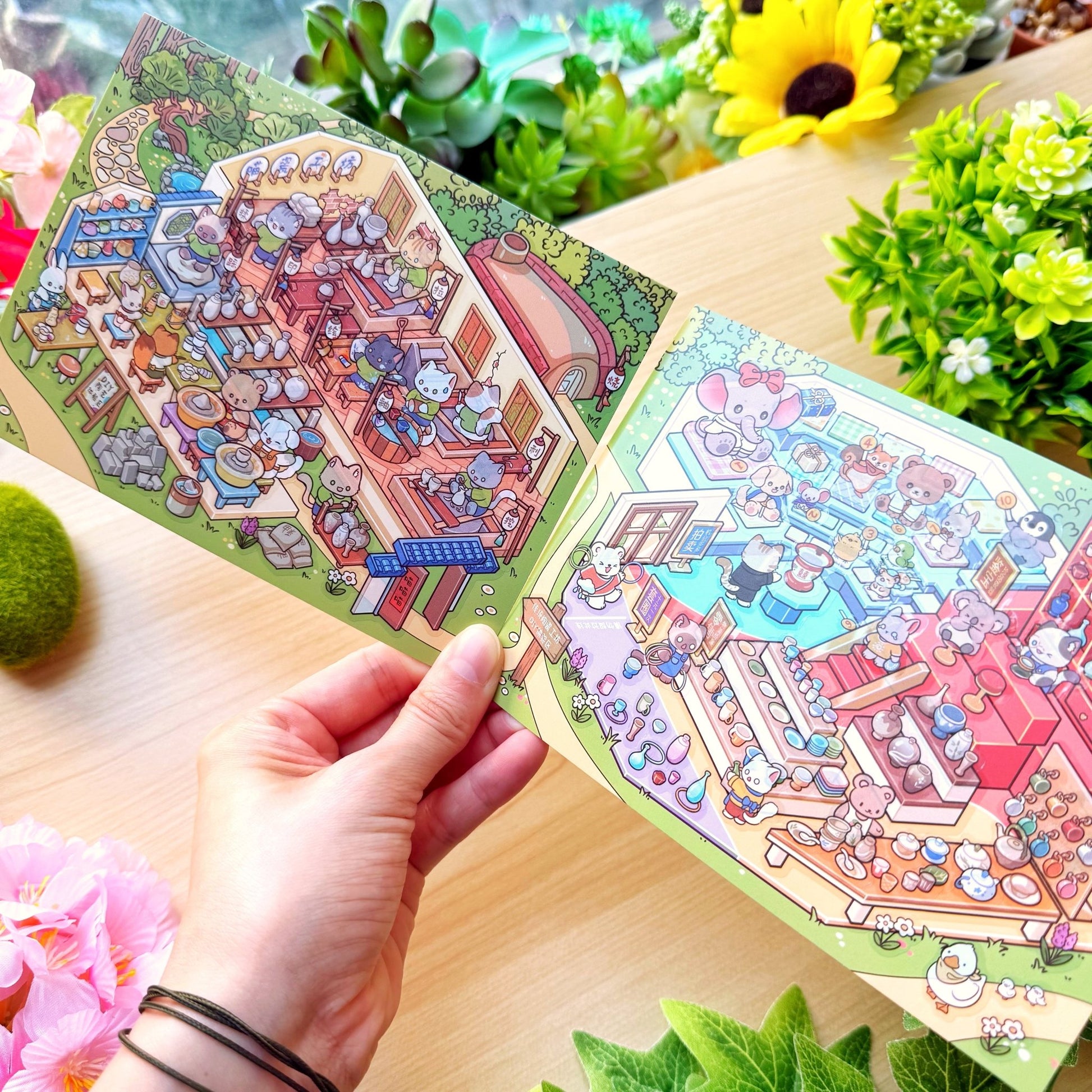 Isometric Scene Sticker - Ceramics Cottage (Series 8) - SumLilThings