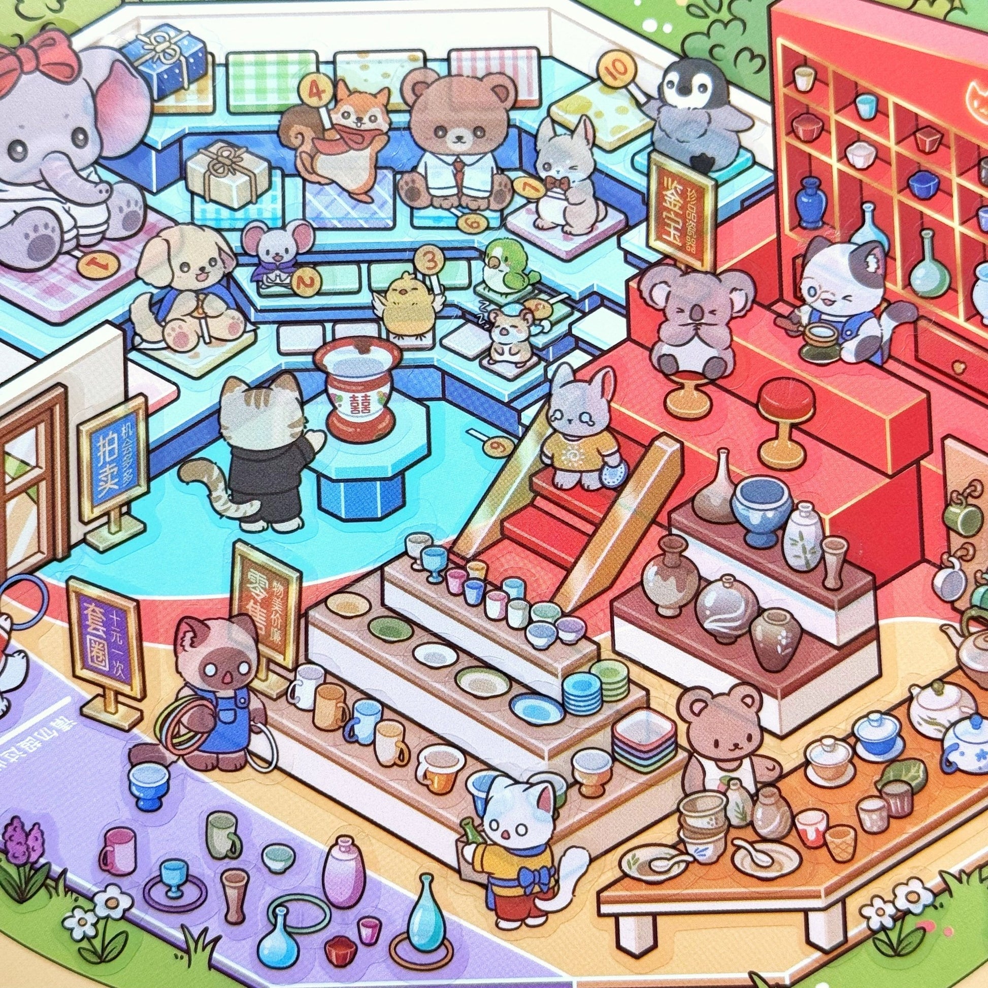 Isometric Scene Sticker - Ceramics Cottage (Series 8) - SumLilThings