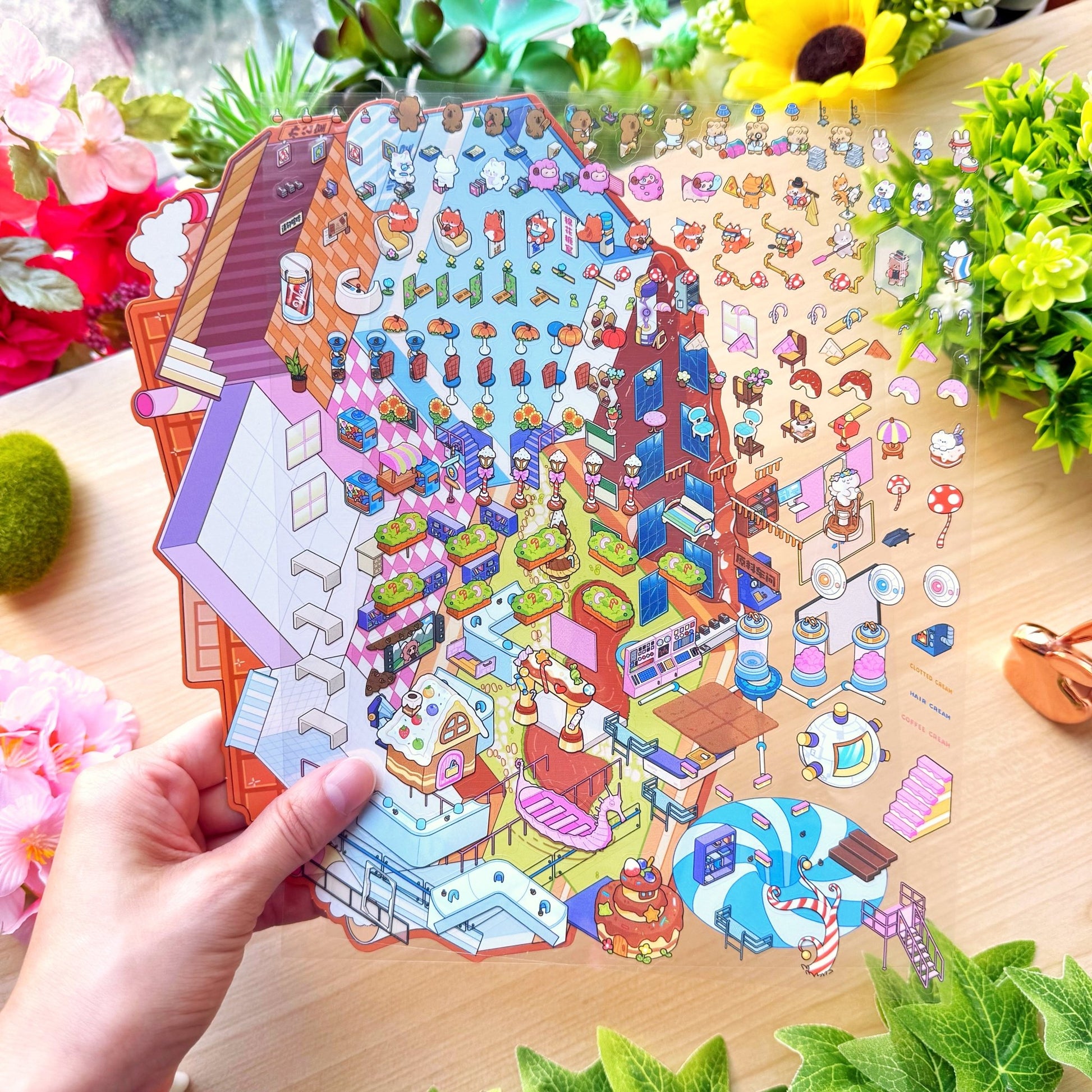 Isometric Scene Sticker - Chocolate Factory (Jumbo World) - SumLilThings