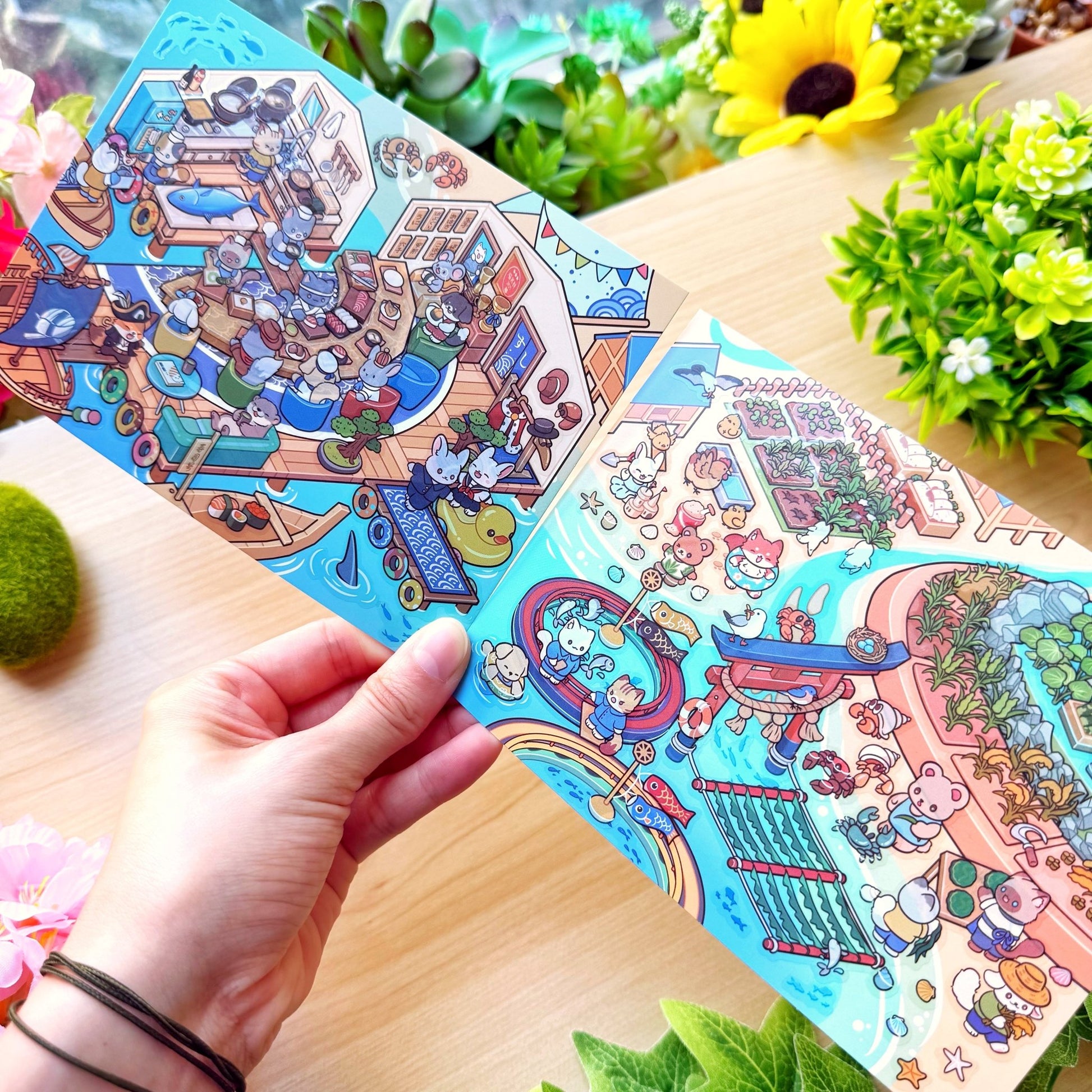 Isometric Scene Sticker - Desert Fishery (Series 8) - SumLilThings