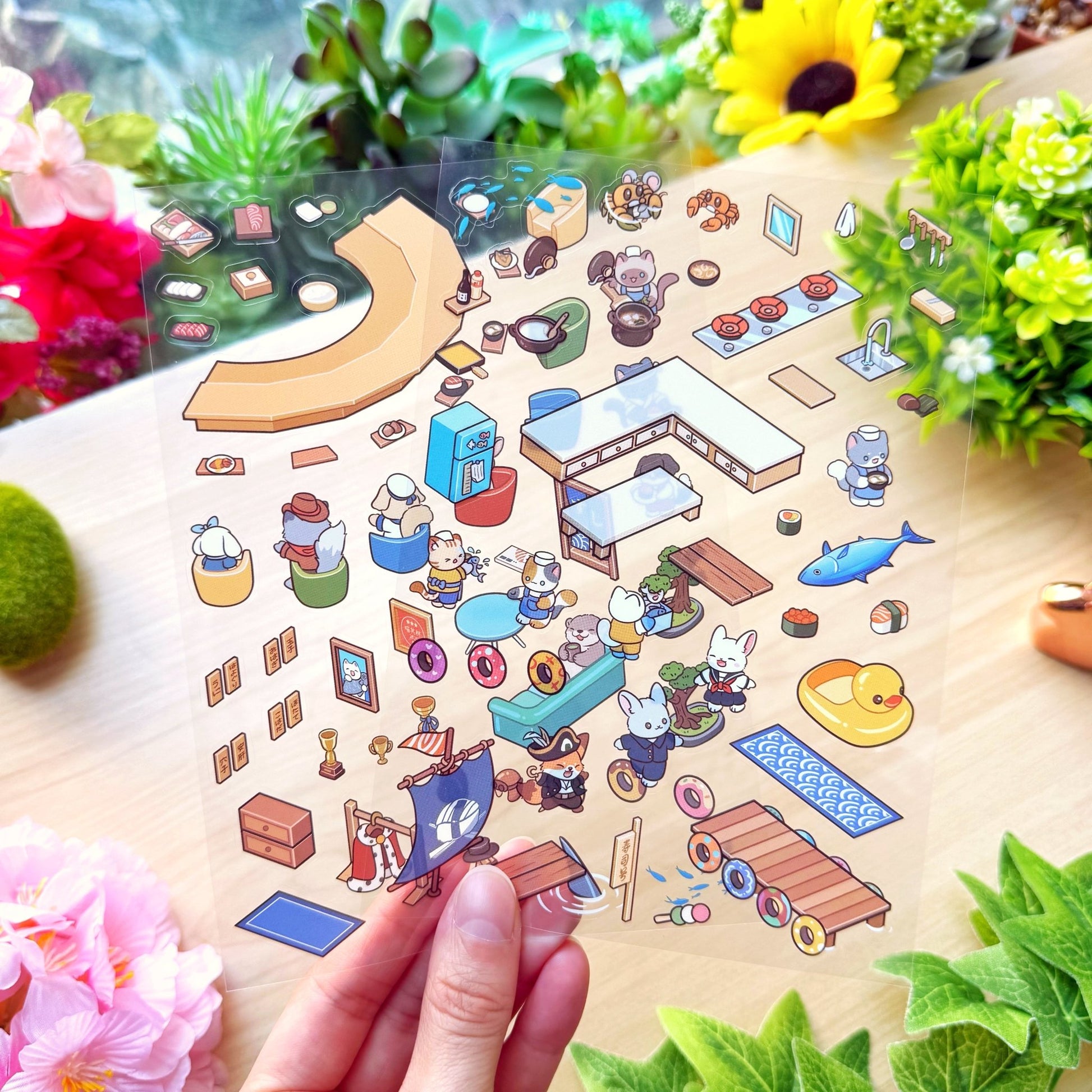 Isometric Scene Sticker - Desert Fishery (Series 8) - SumLilThings