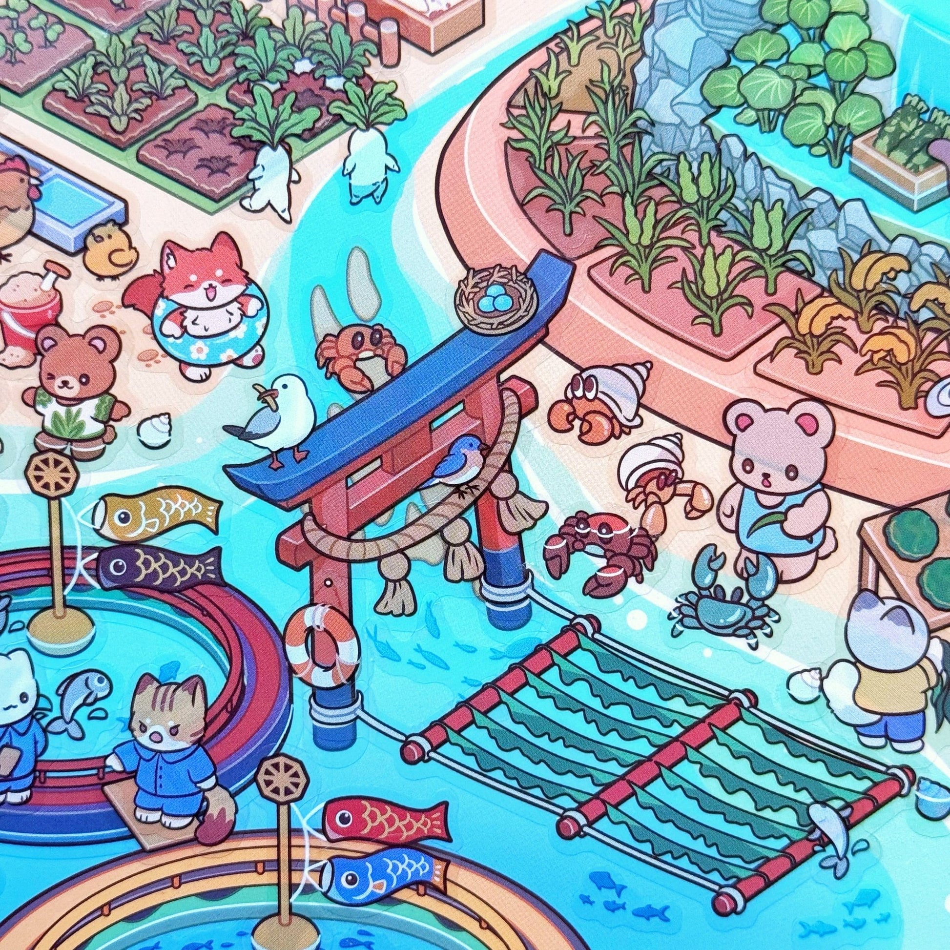 Isometric Scene Sticker - Desert Fishery (Series 8) - SumLilThings