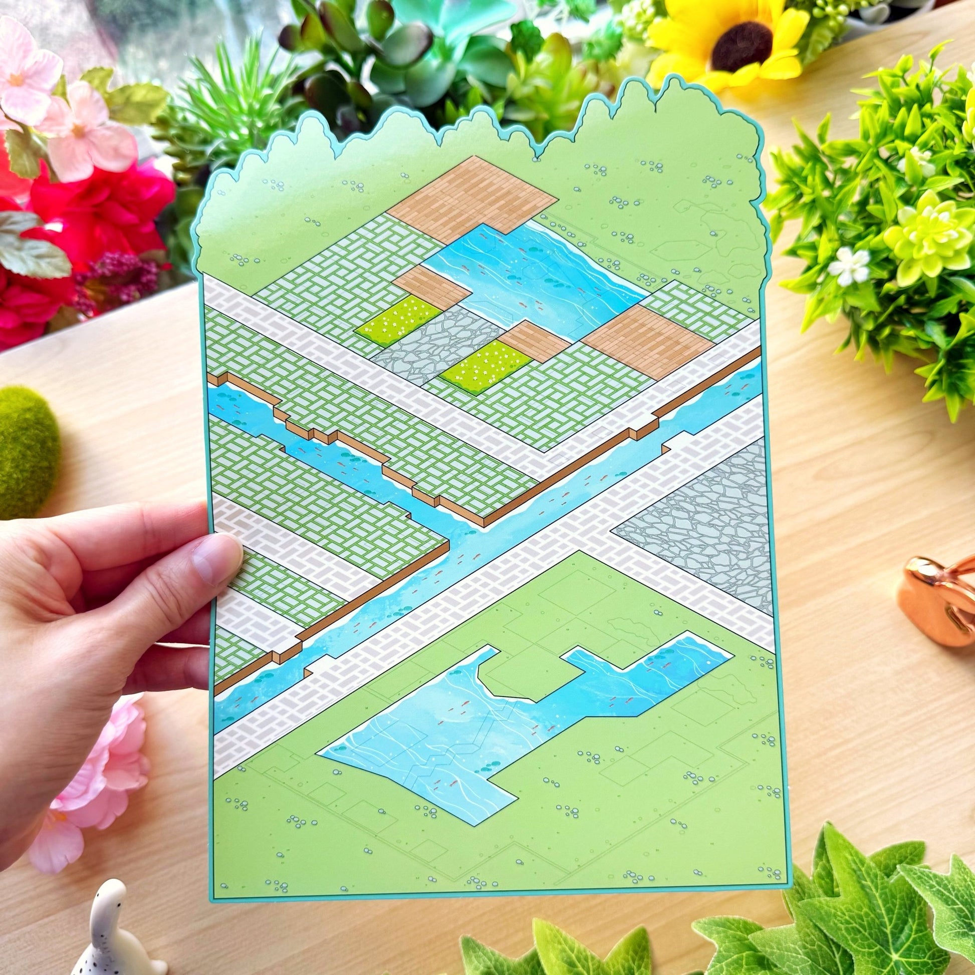 Isometric Scene Sticker - Dreamy Cityscape (Jumbo World) - SumLilThings