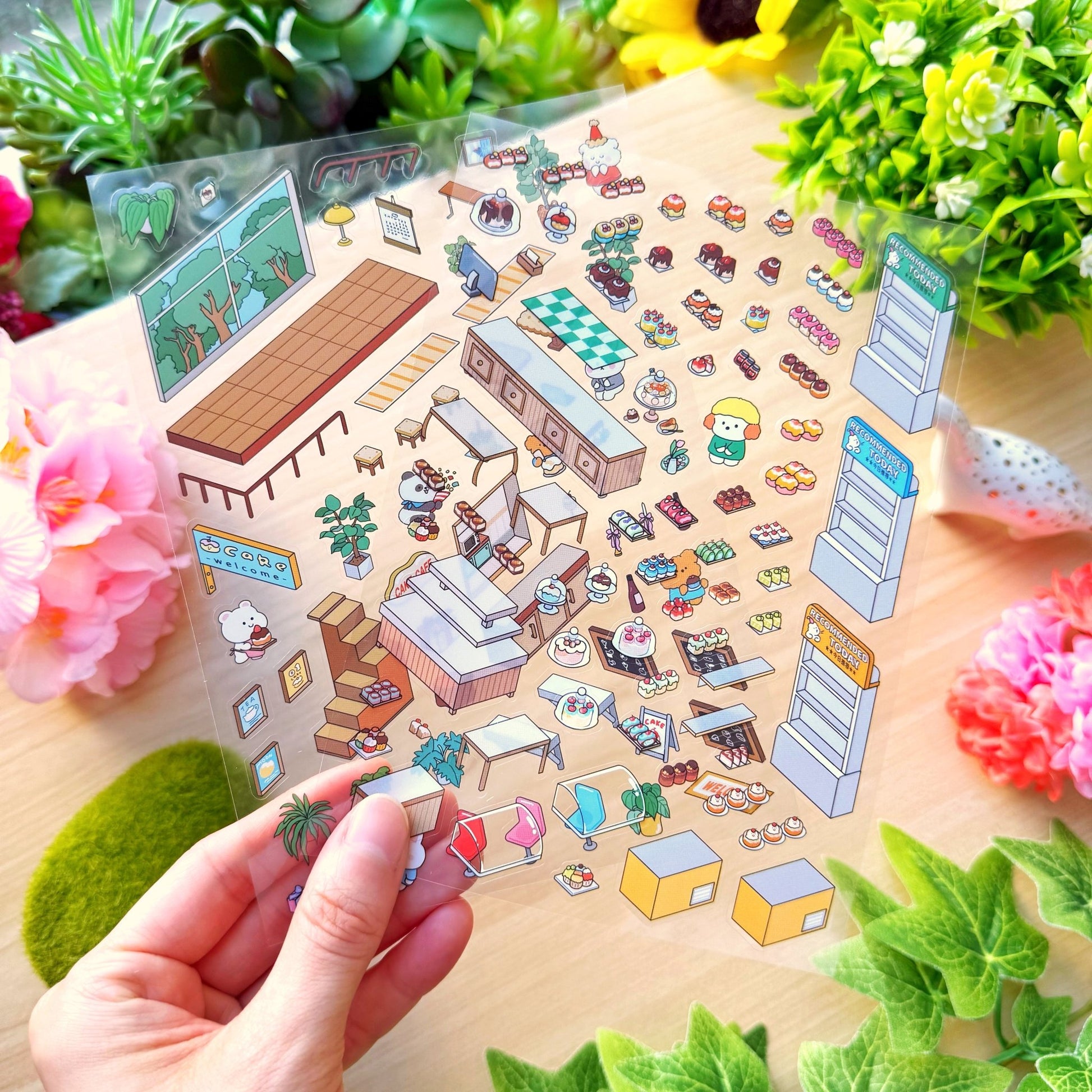 Isometric Scene Sticker - Joyful Dessert House (Series 5) - SumLilThings