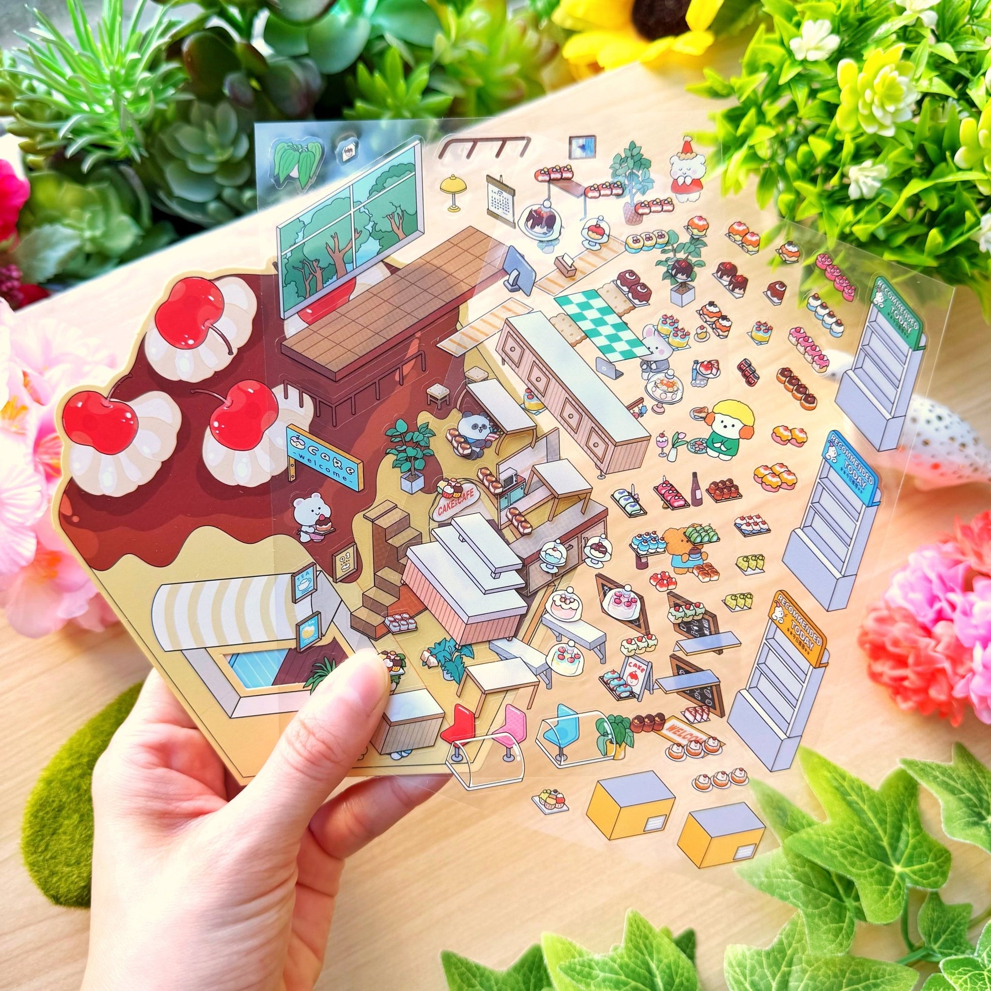 Isometric Scene Sticker - Joyful Dessert House (Series 5) - SumLilThings