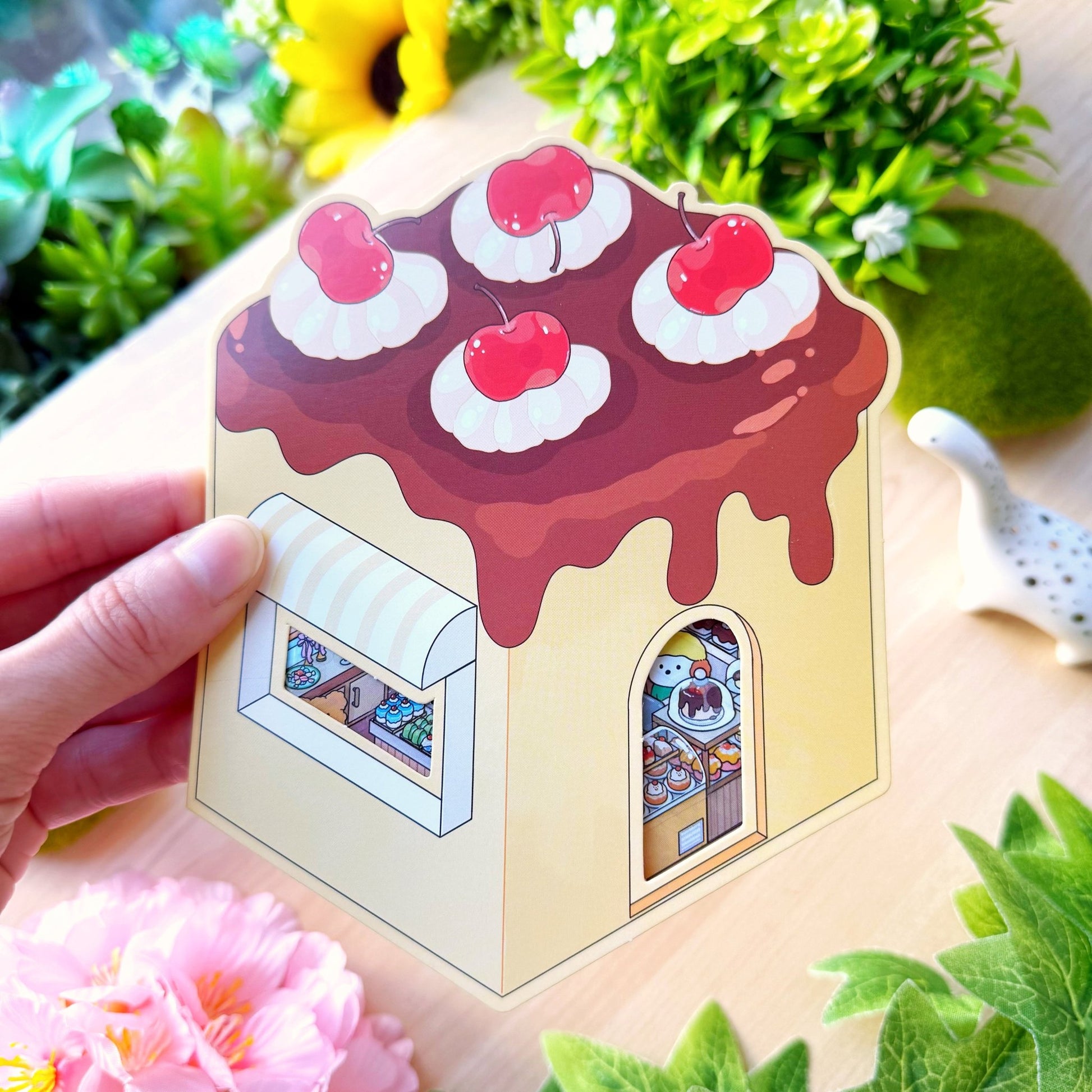 Isometric Scene Sticker - Joyful Dessert House (Series 5) - SumLilThings