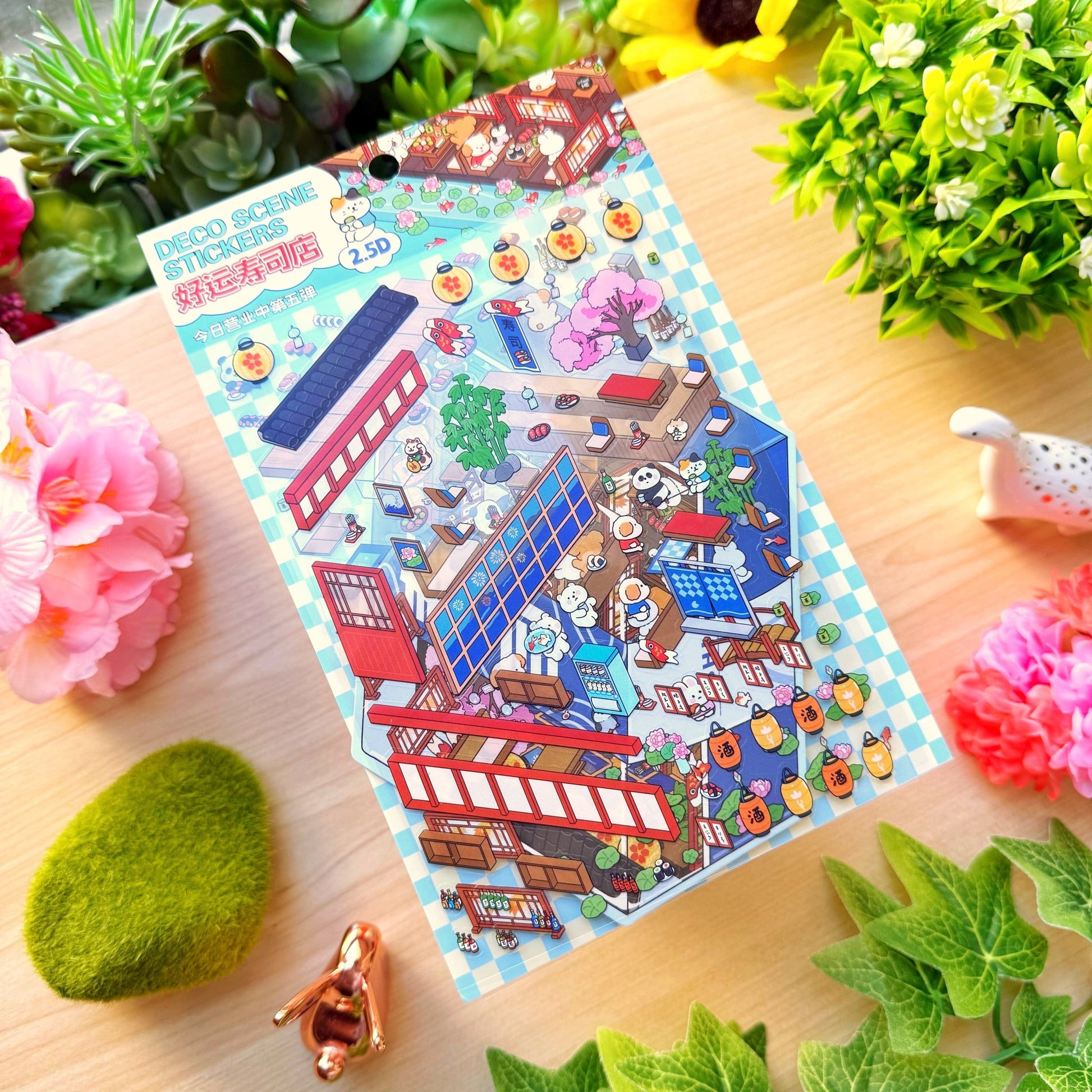 Isometric Scene Sticker - Lucky Sushi Bar (Series 5) - SumLilThings
