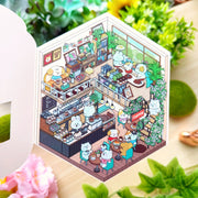 Isometric Scene Sticker - Morning Café (Series 5) - SumLilThings