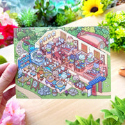 Isometric Scene Sticker - Pottery Studio (Series 8) - SumLilThings