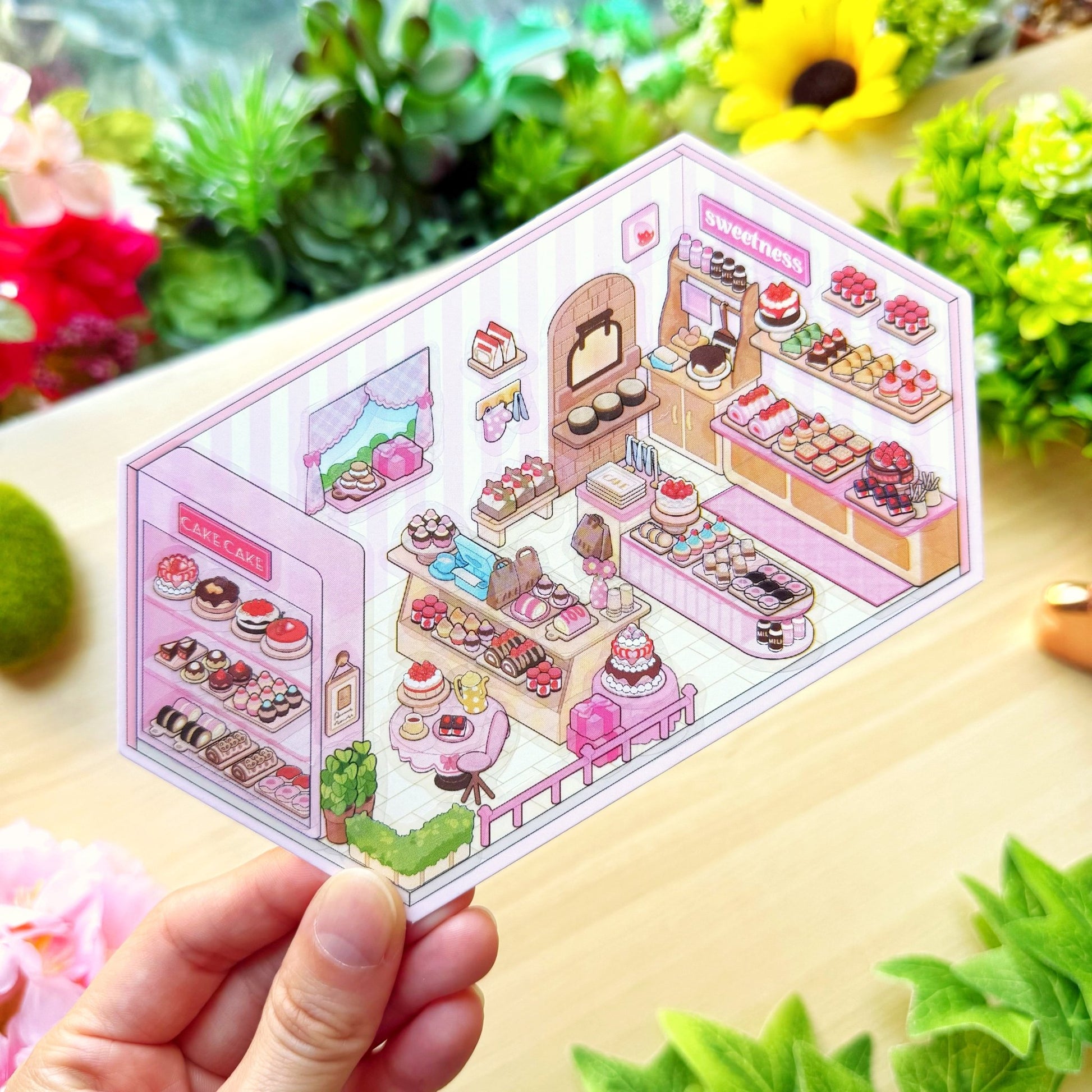 Isometric Scene Sticker - Sweet Treats Corner - SumLilThings