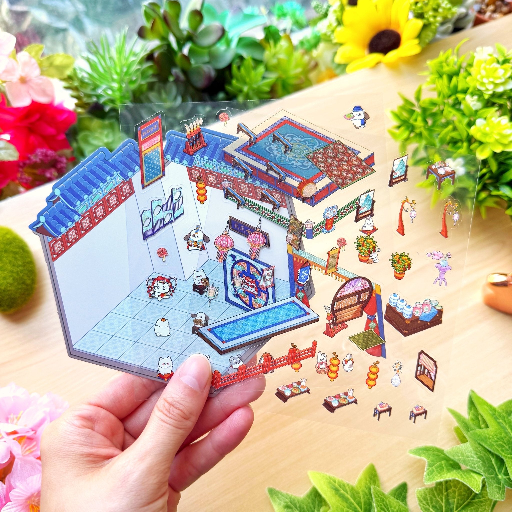 Isometric Scene Sticker - The Grand Stage (Pawtopia) - SumLilThings