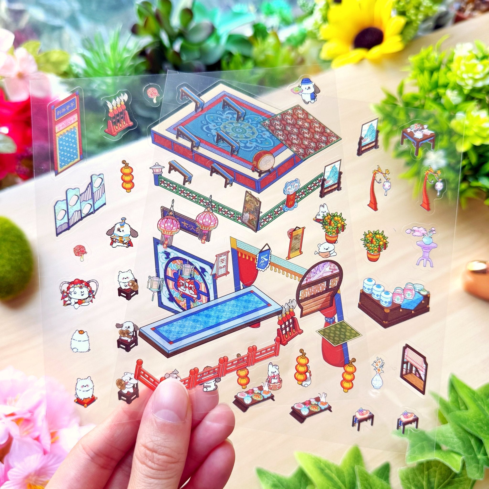 Isometric Scene Sticker - The Grand Stage (Pawtopia) - SumLilThings