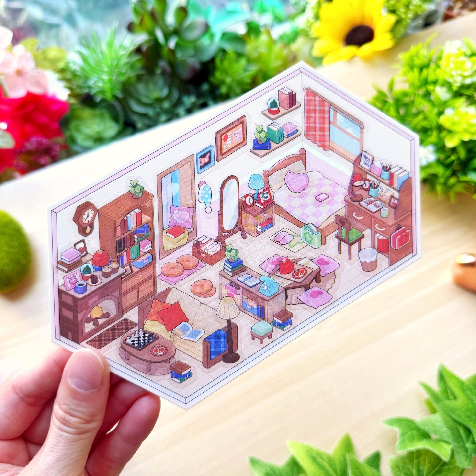 Isometric Scene Sticker - The Nook Room - SumLilThings