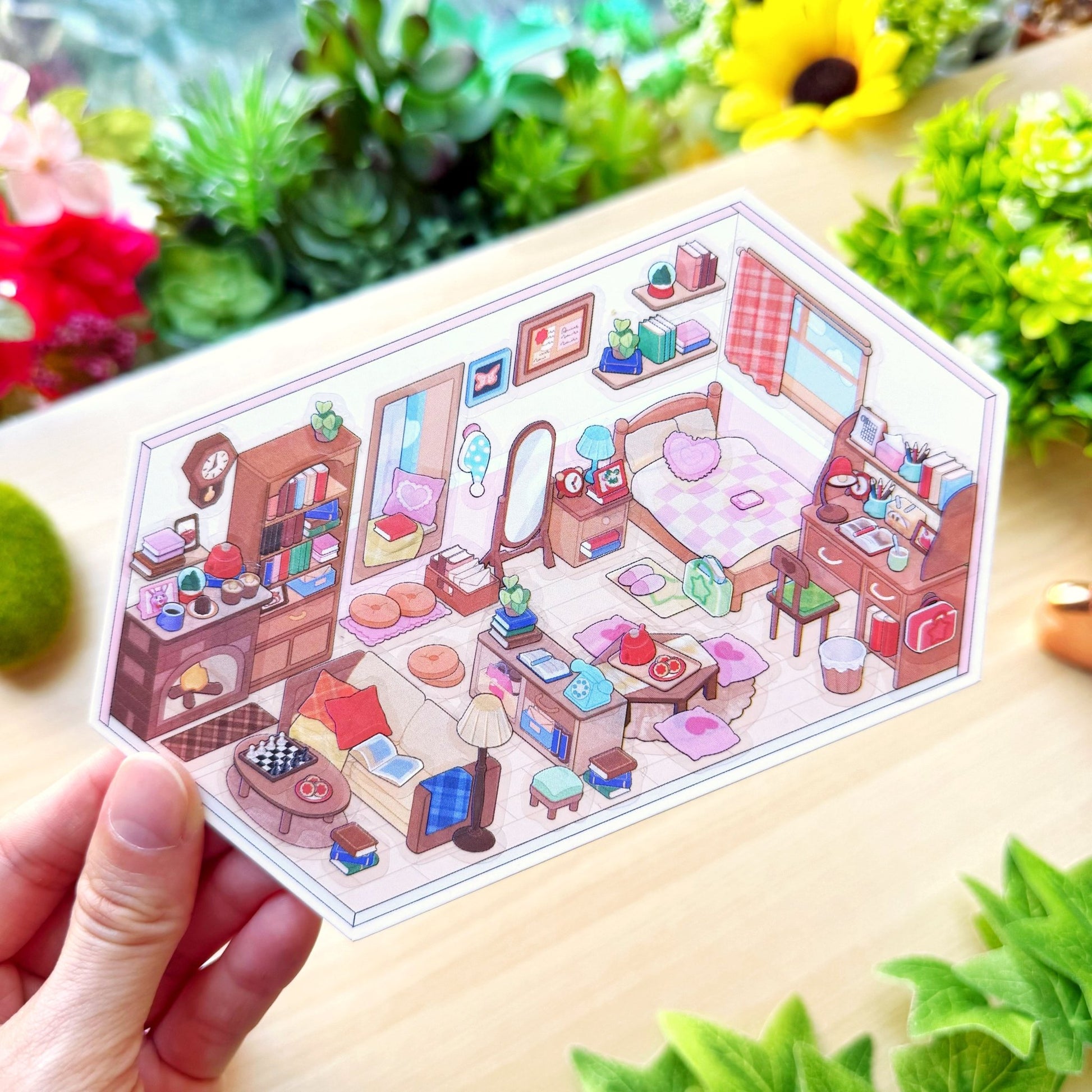 Isometric Scene Sticker - The Nook Room - SumLilThings