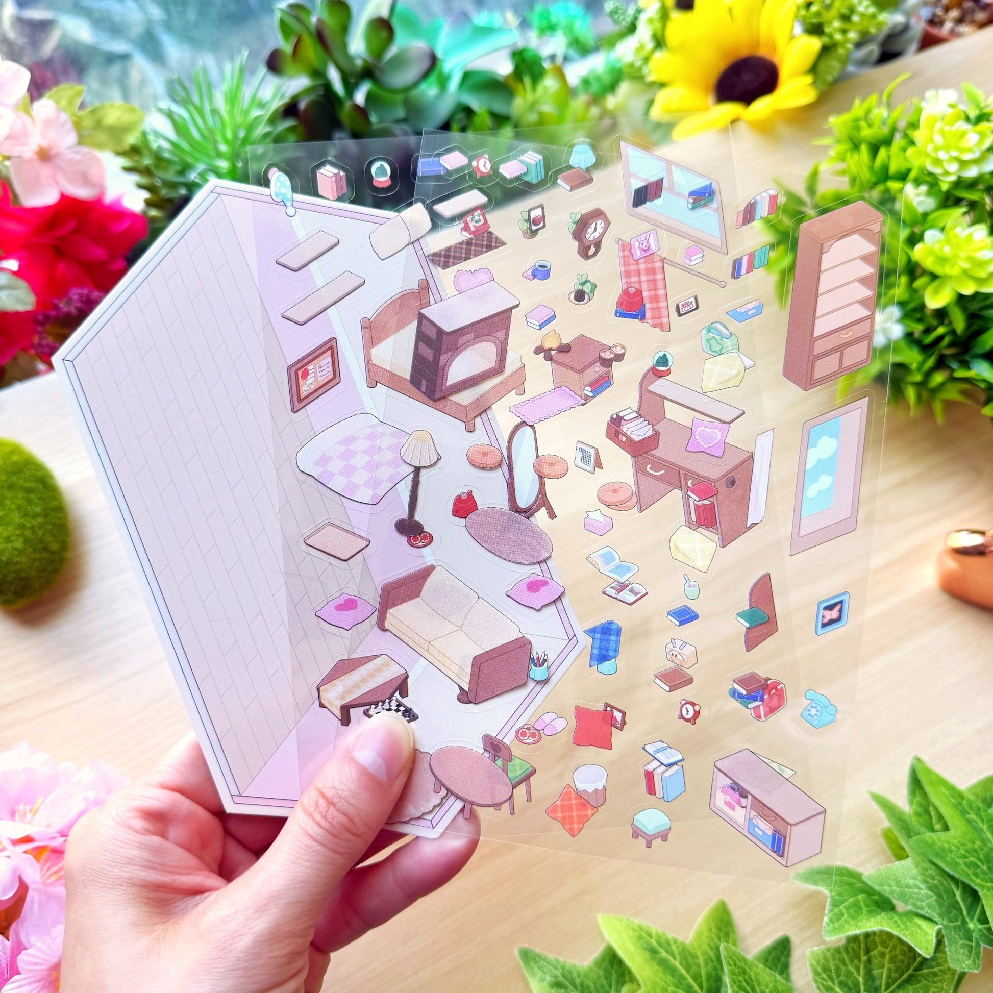 Isometric Scene Sticker - The Nook Room - SumLilThings