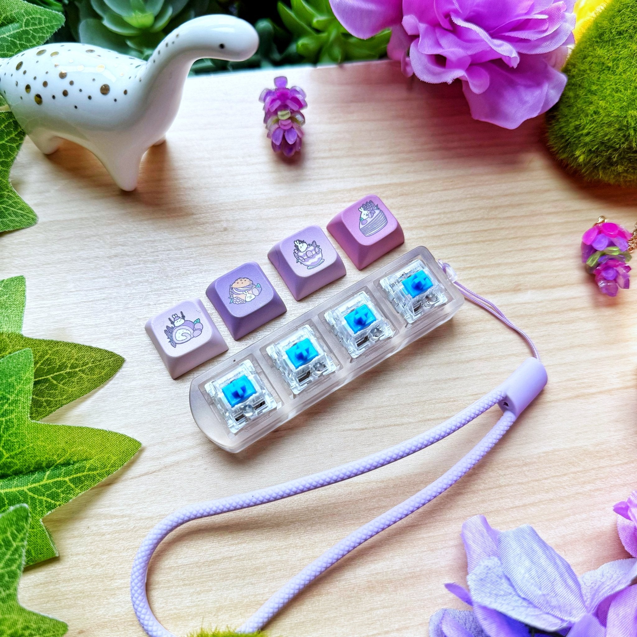 Lavender Sweets Keyboard Fidget Keychain - SumLilThings