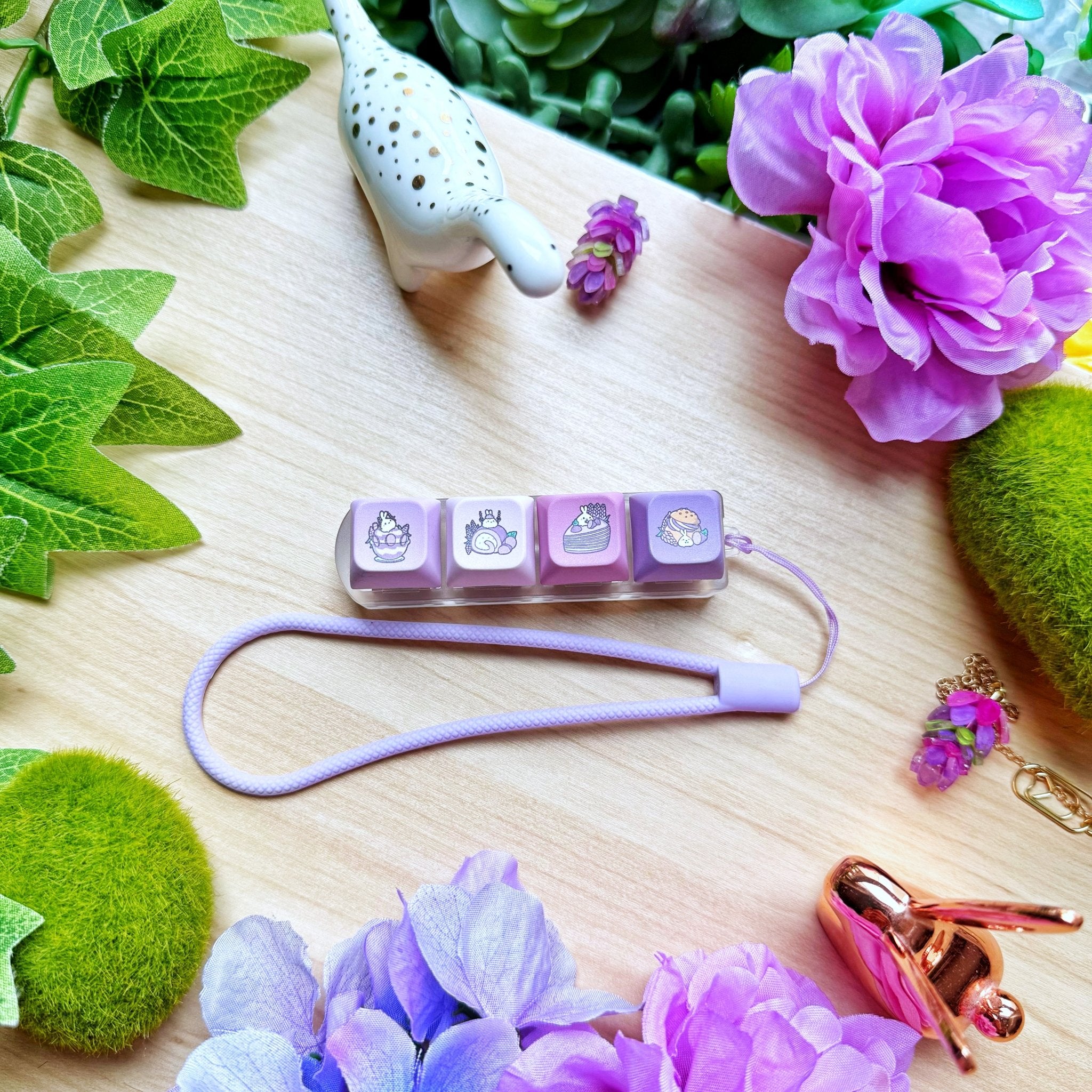 Lavender Sweets Keyboard Fidget Keychain - SumLilThings