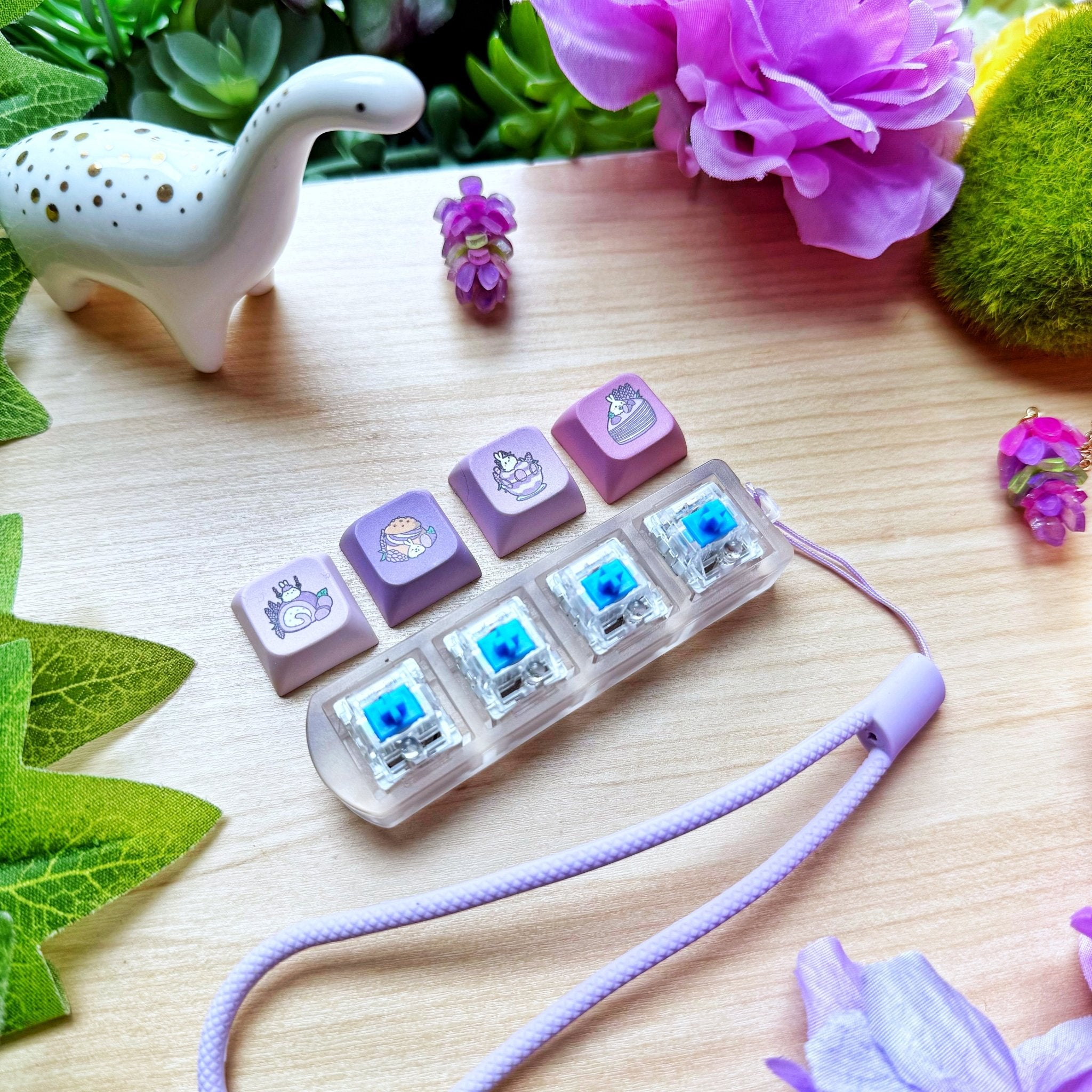 Lavender Sweets Keyboard Fidget Keychain - SumLilThings