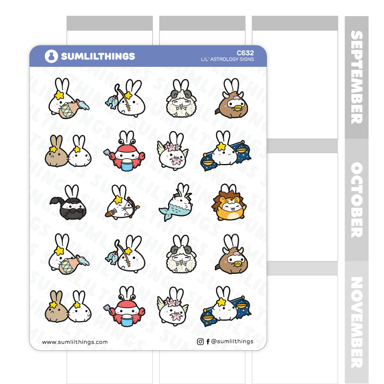 Lil' Astrology Signs Stickers - SumLilThings