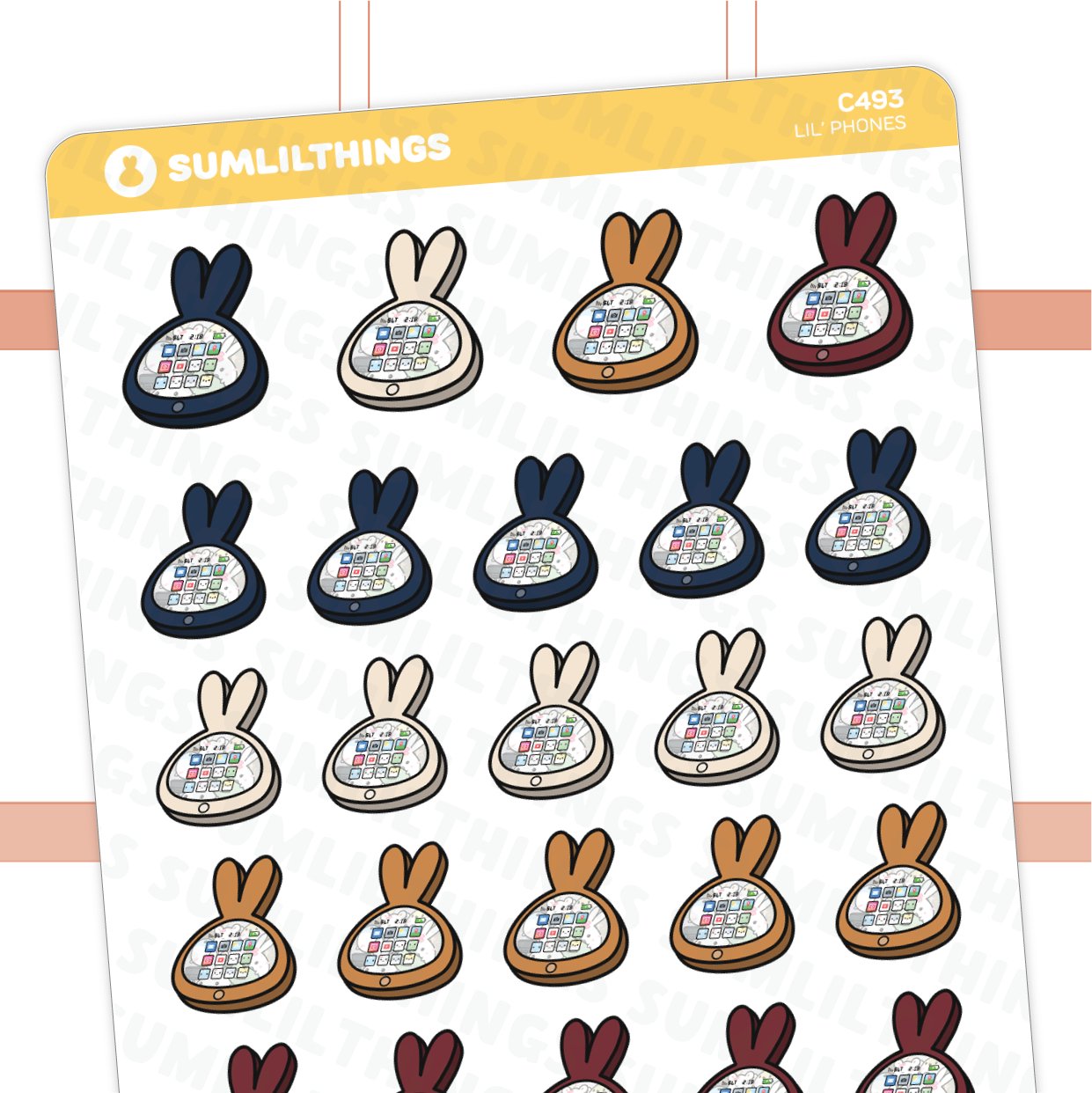 Lil' Autumn Phones Stickers - SumLilThings