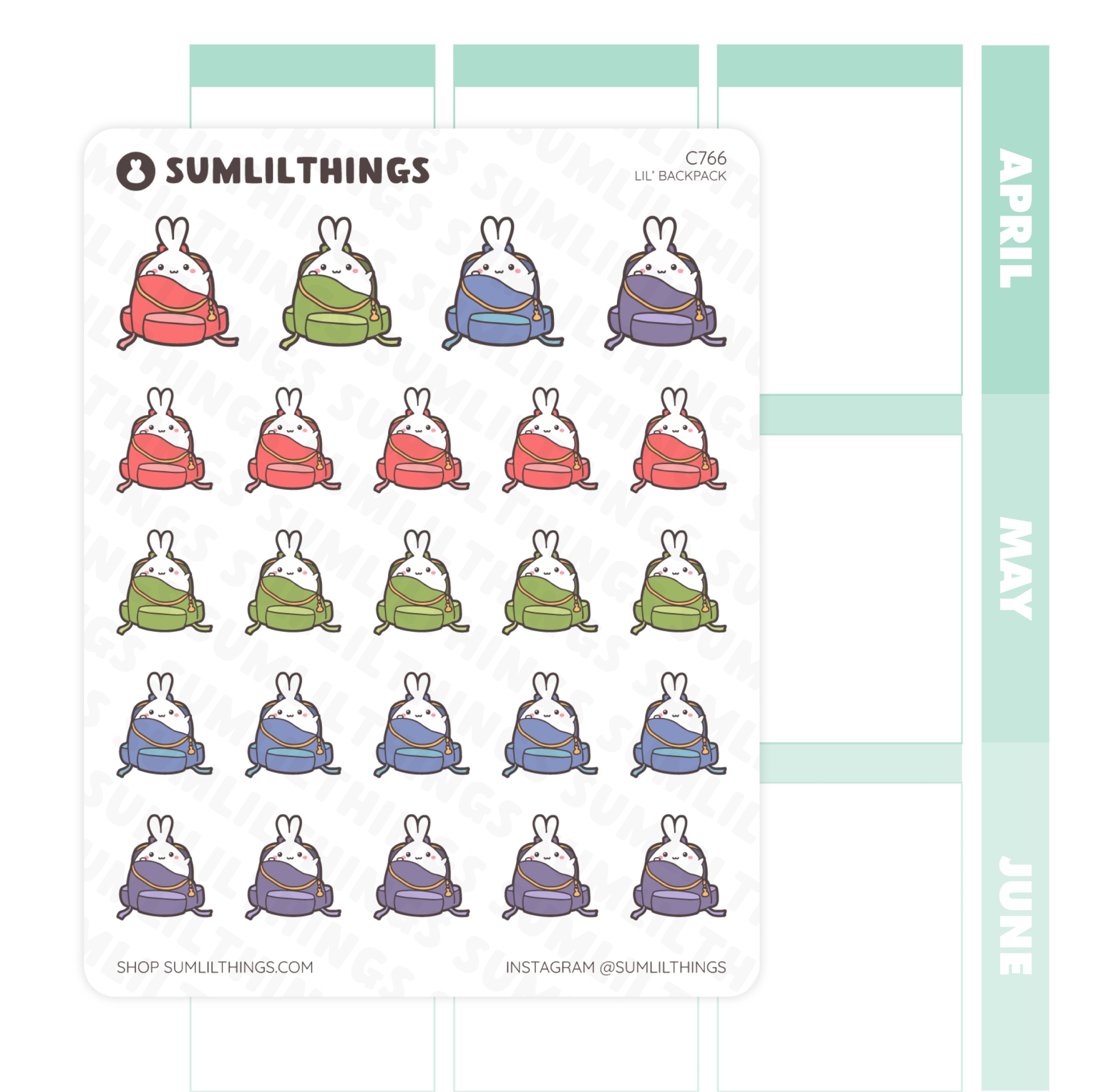 Lil' Backpack Stickers - SumLilThings