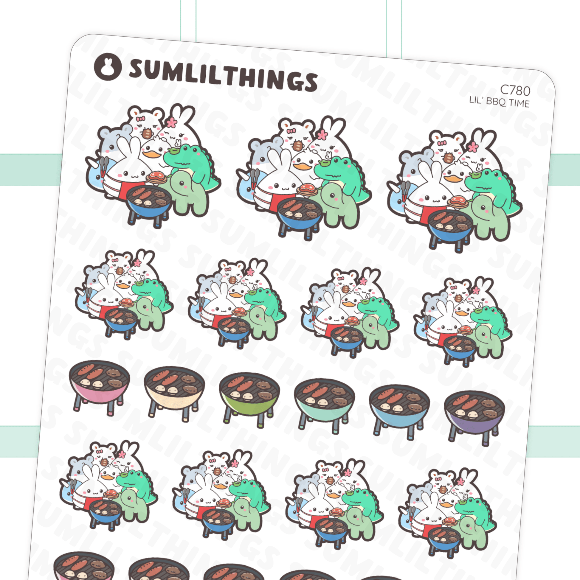 Lil’ BBQ Time Stickers - SumLilThings
