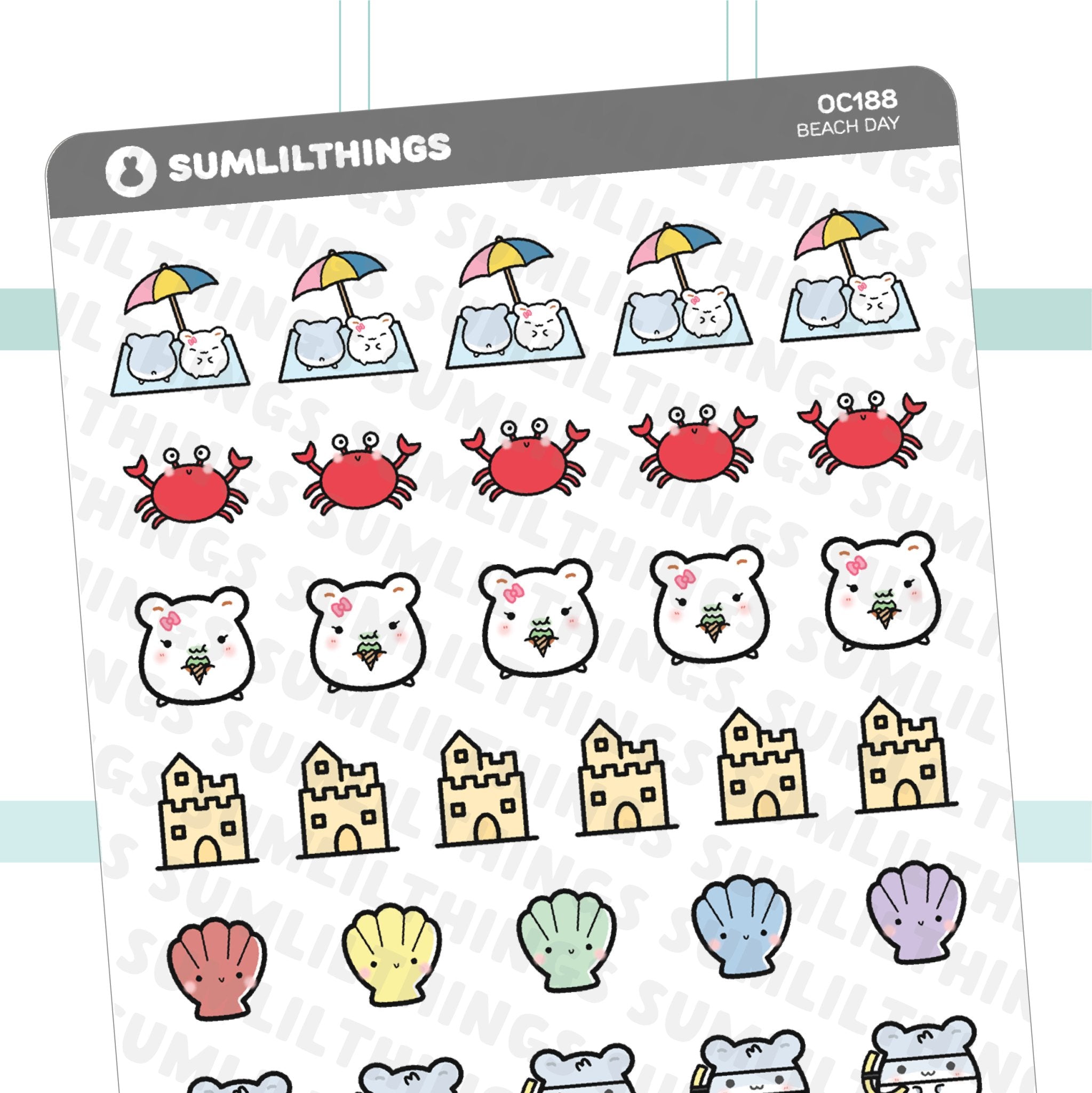 Lil' Beach Day Stickers - SumLilThings
