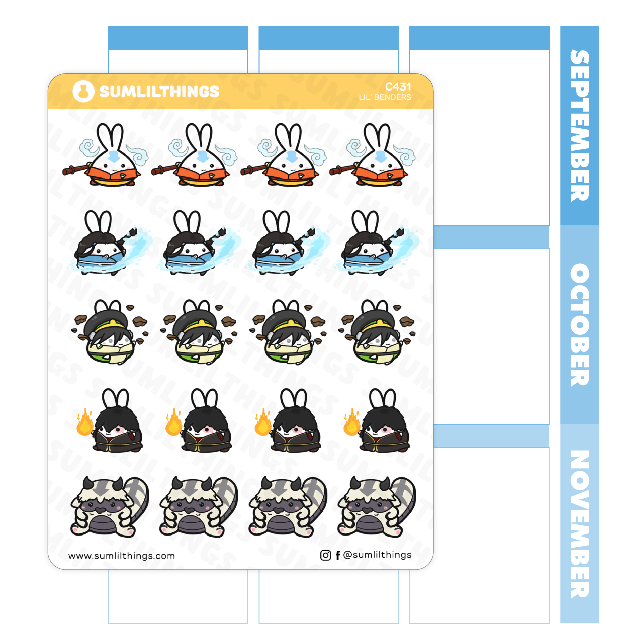 Lil' Benders Stickers - SumLilThings