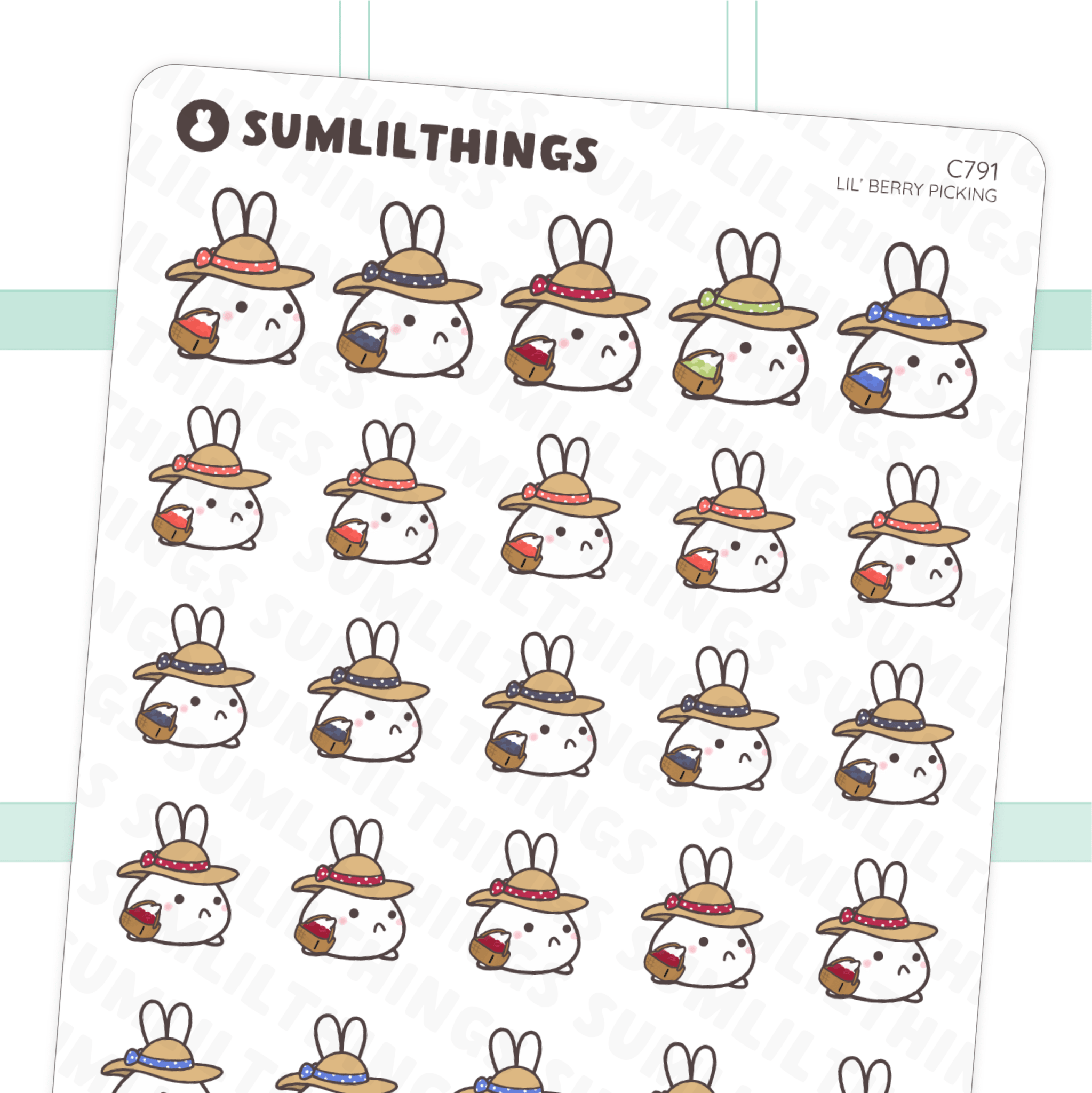 Lil’ Berry Picking Stickers - SumLilThings