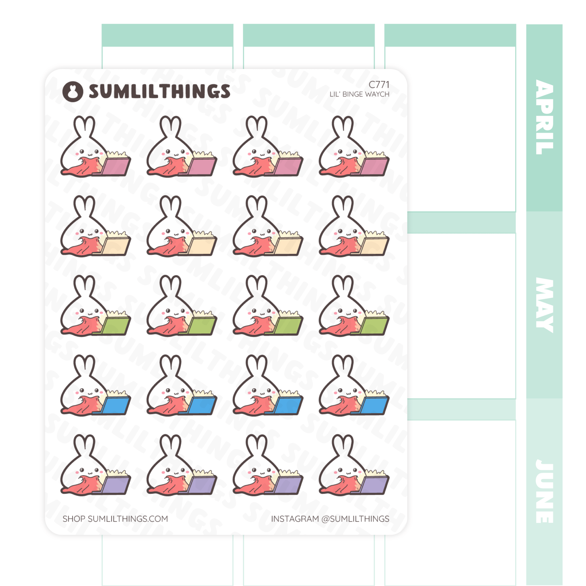 Lil' Binge Watch Stickers - SumLilThings