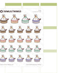 Lil’ Birthday Cake Stickers - SumLilThings