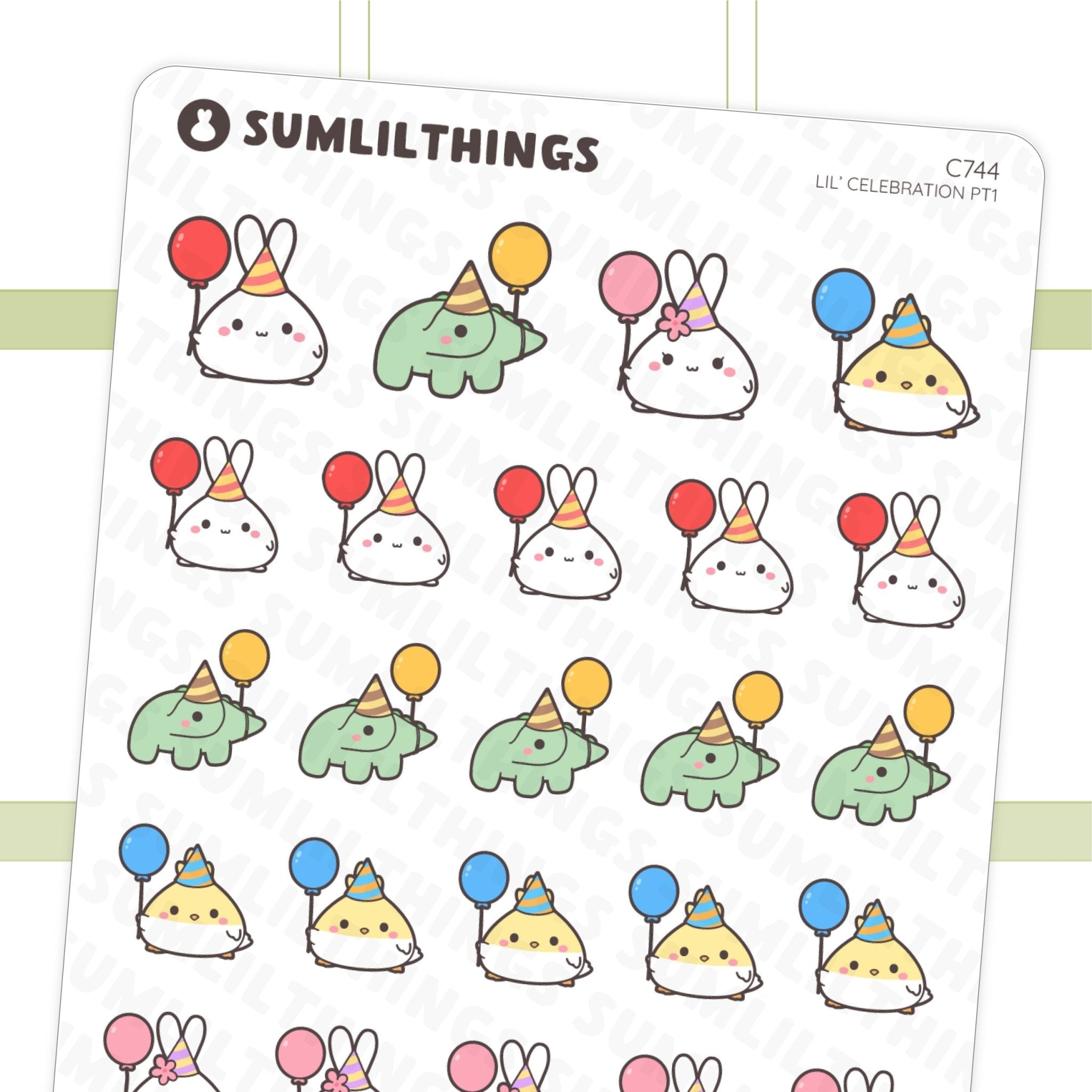 Lil&#39; Celebration Part 1 Stickers - SumLilThings