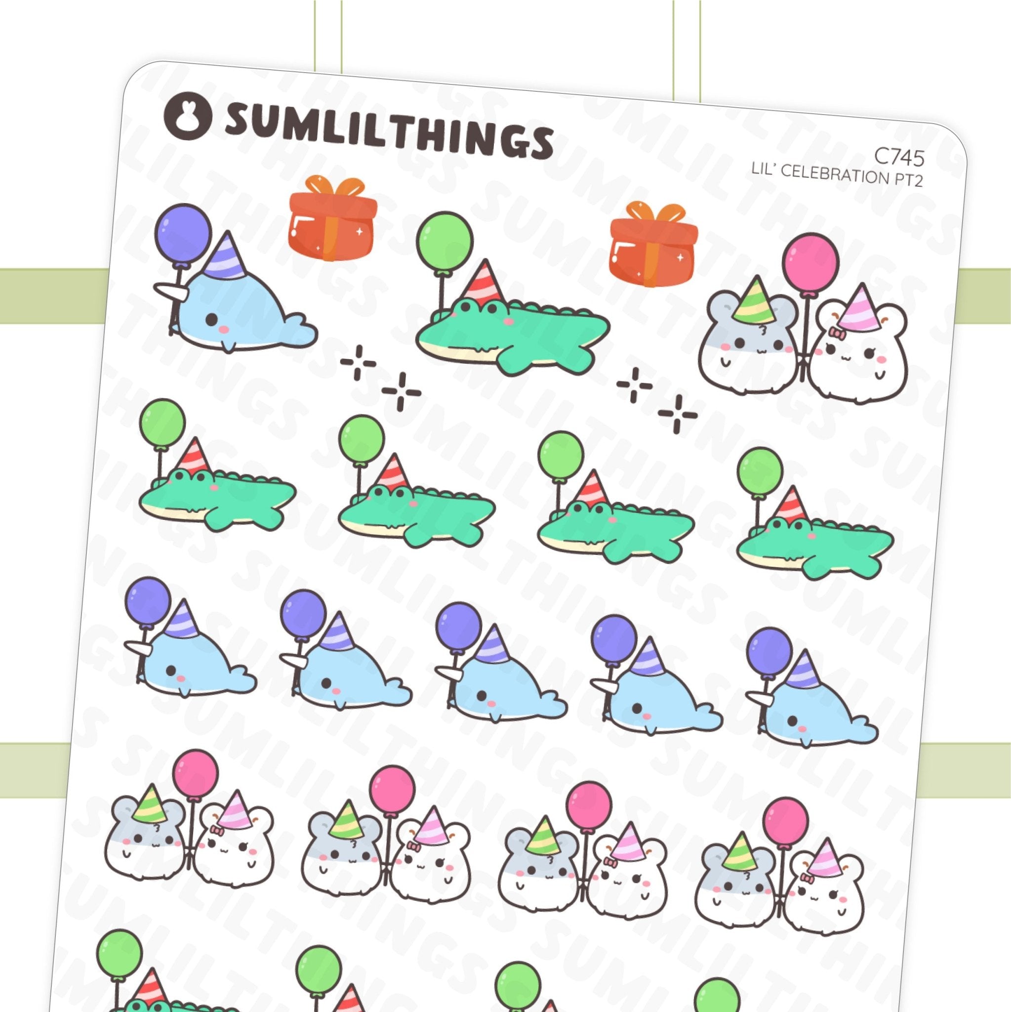 Lil&#39; Celebration Part 2 Stickers - SumLilThings