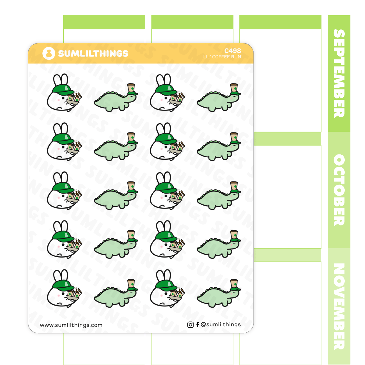 Lil' Coffee Run Stickers - SumLilThings