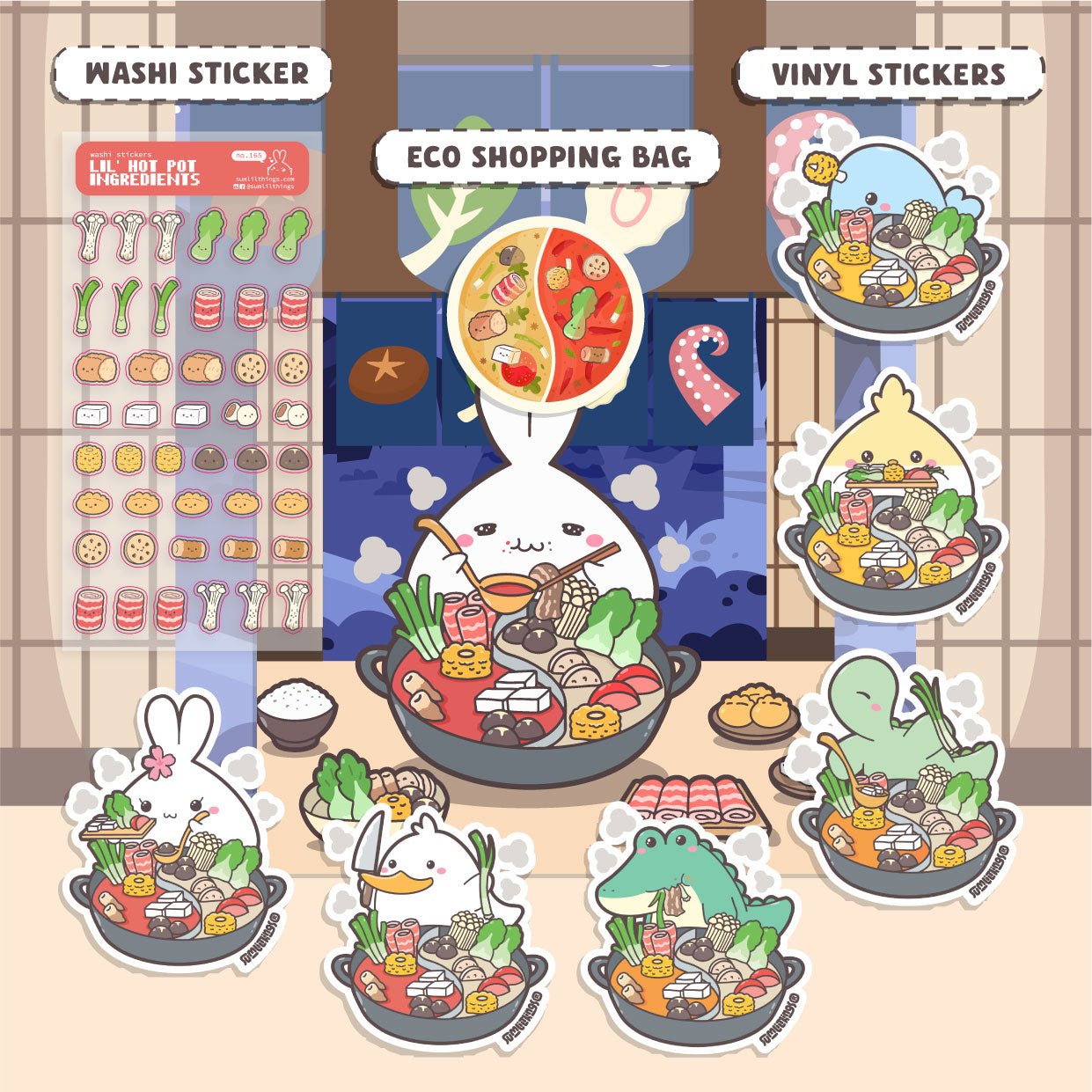 Lil' Cozy Hot Pot Booster Pack (8 Items) - 20% OFF - SumLilThings